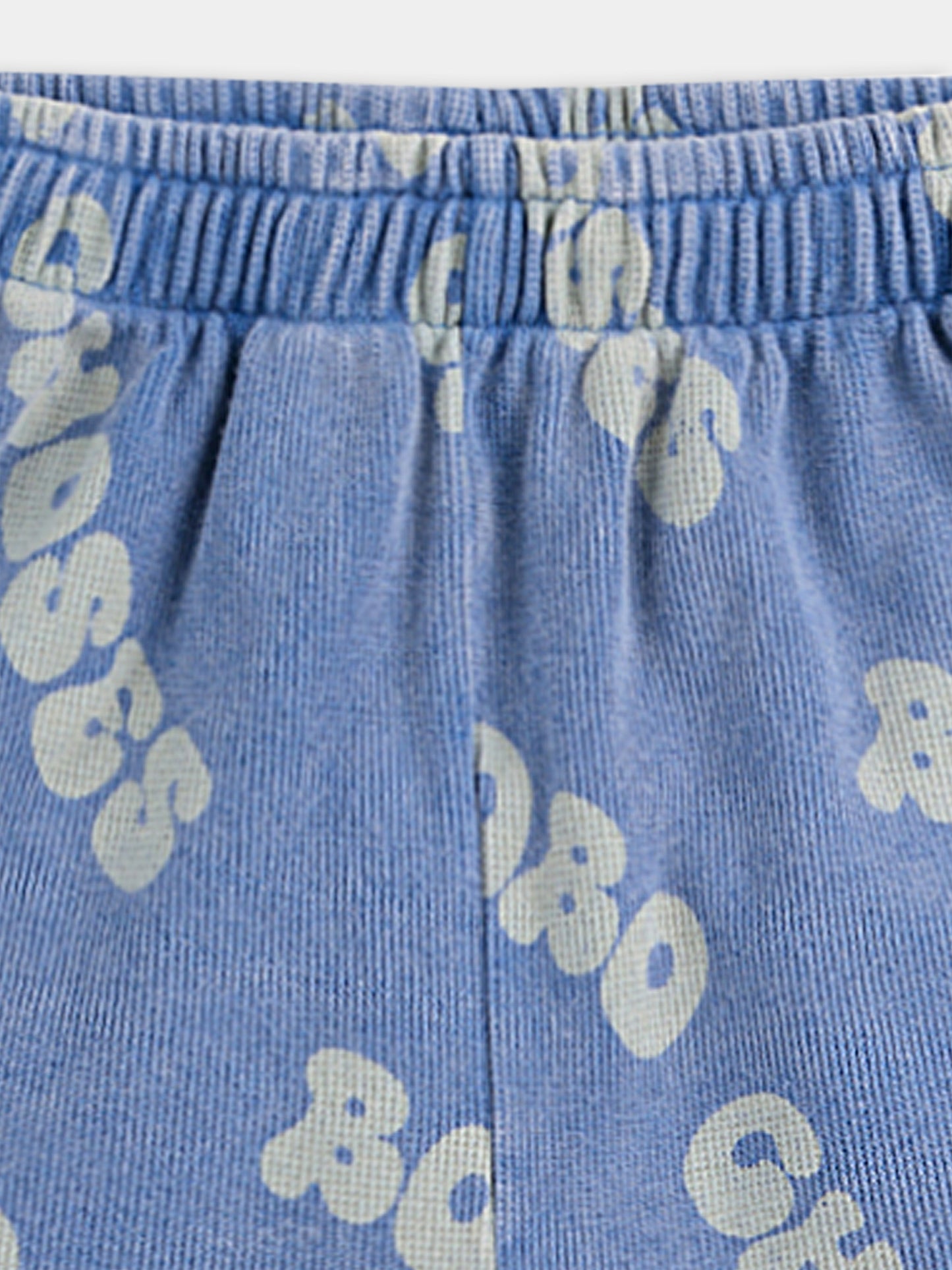 Shorts blu per bambini con logo all over,Bobo Choses,B125AC055