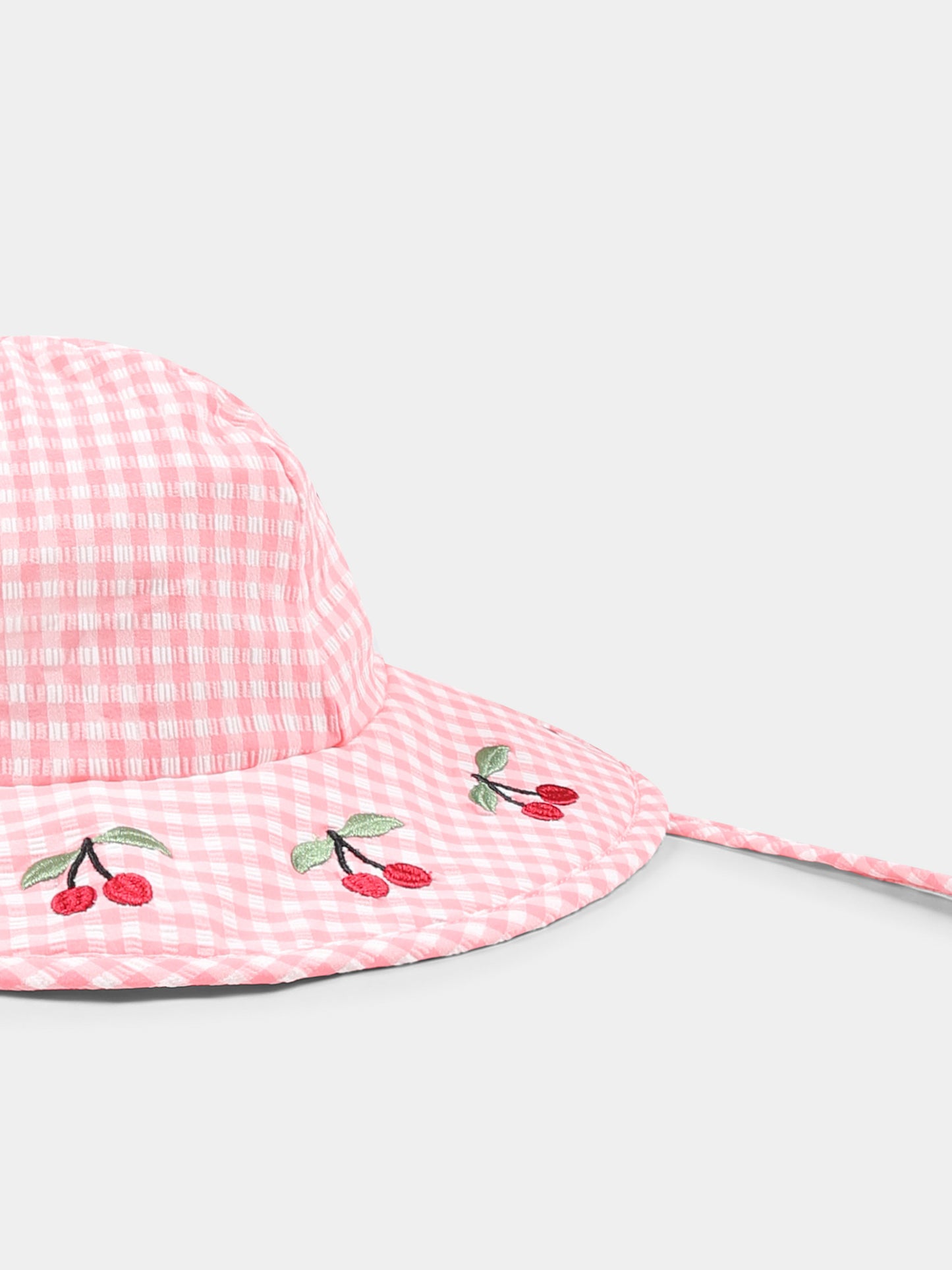 Cloche rosa per bambina con ciliegie,Konges Sløjd,KS102493 GERANIUM PINK
