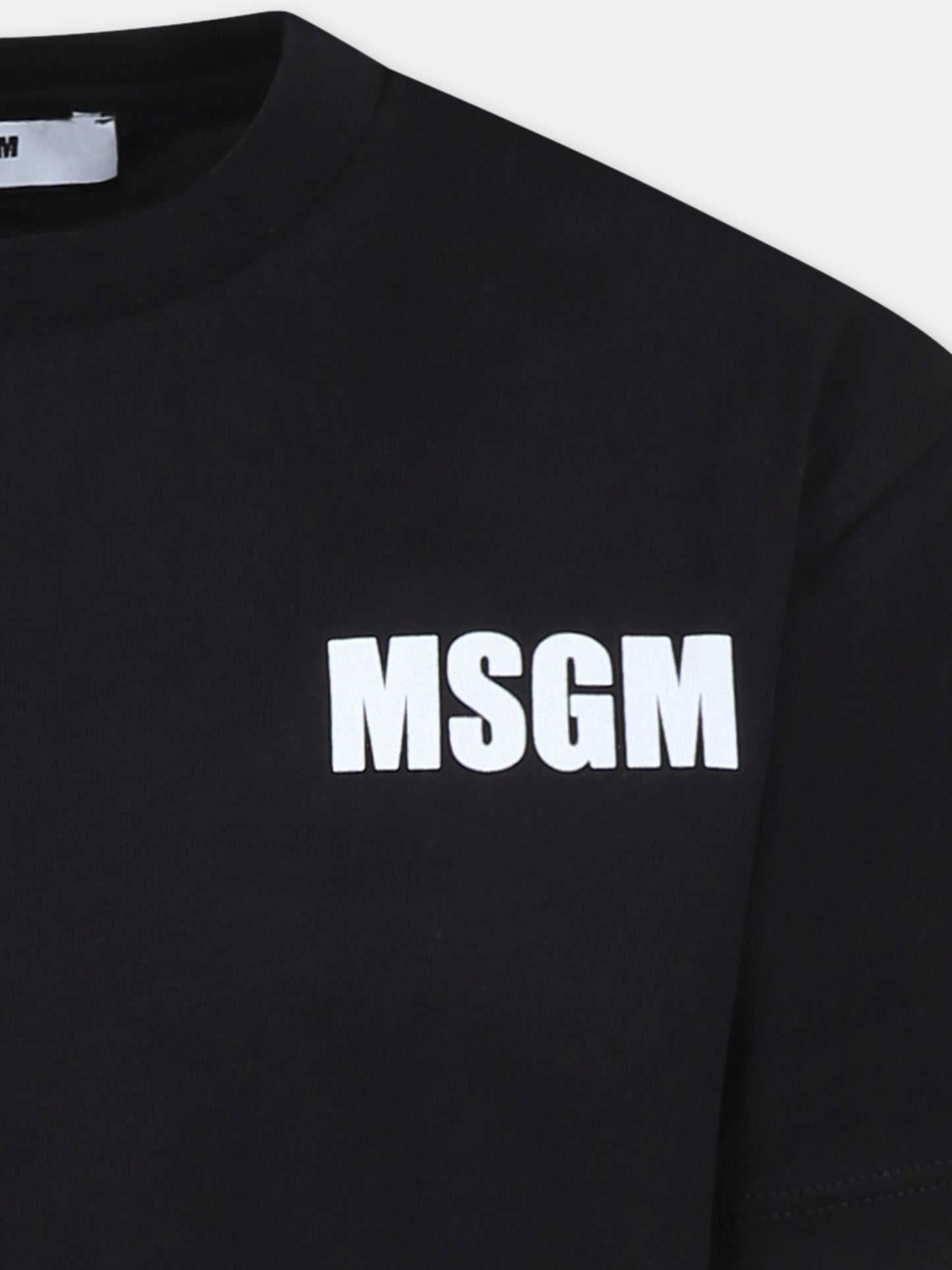 Black t-shirt for kids with logo