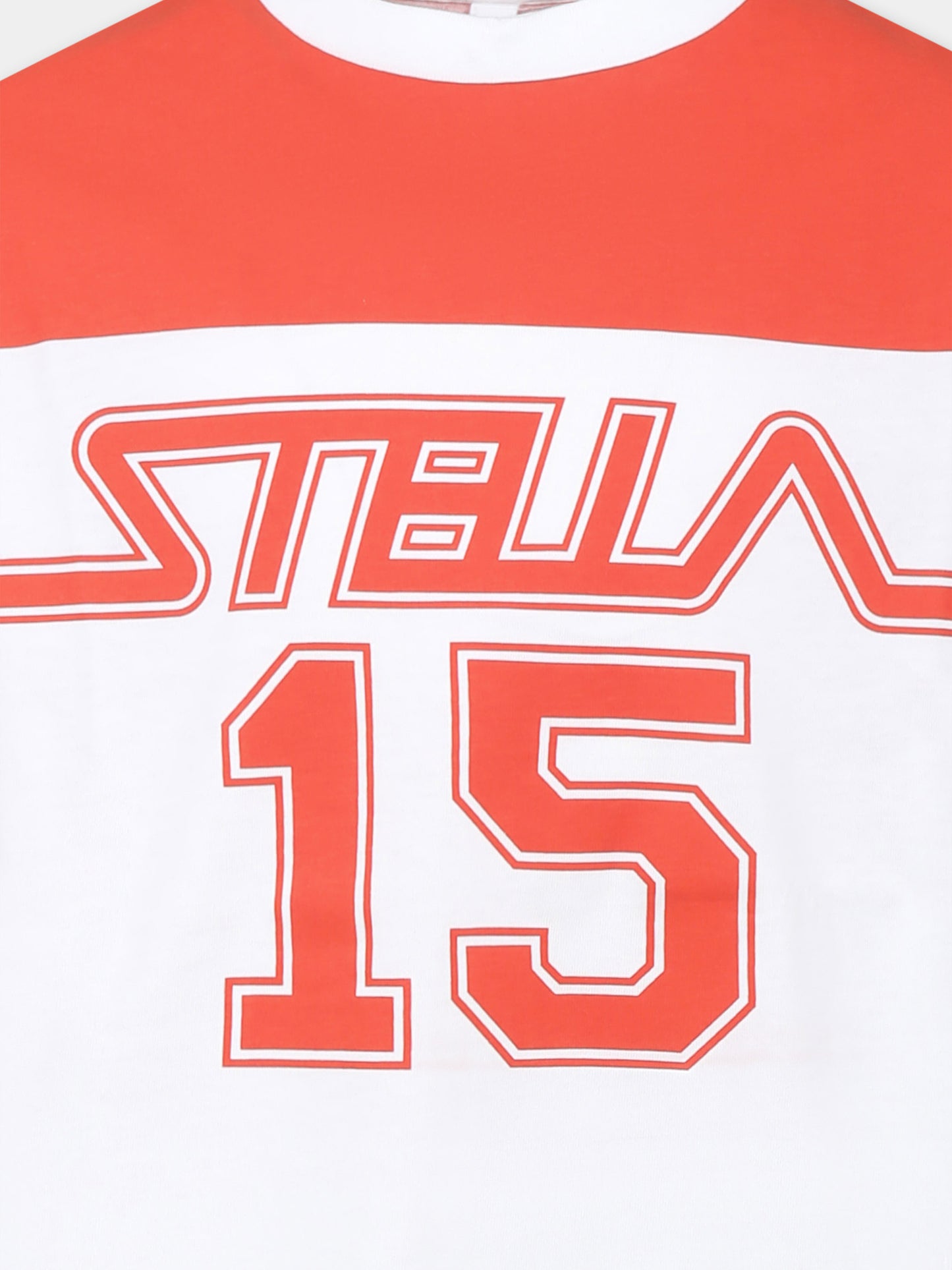 White t-shirt for boy with logo