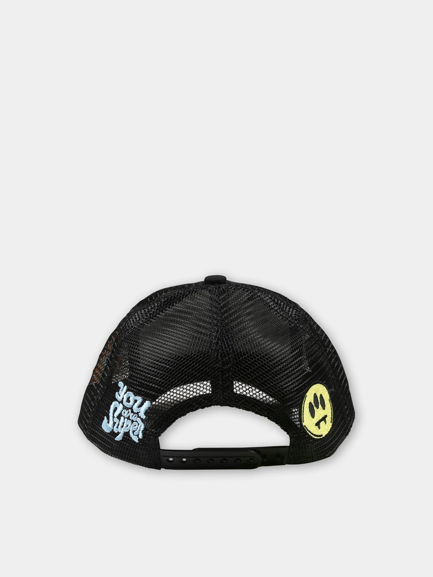 Cappello nero per bambini con logo e smile,Barrow,S5BKJUBC018 110