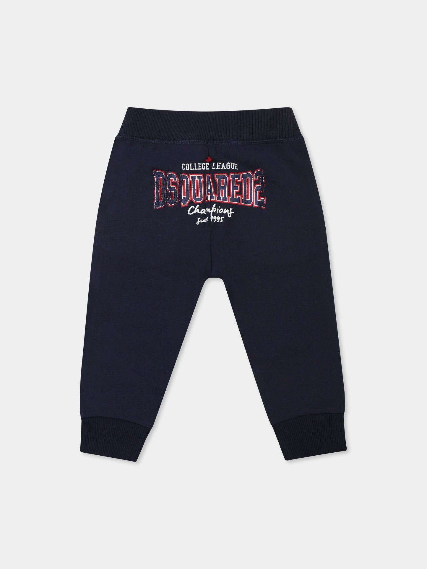 Pantaloni blu per neonato con logo,Dsquared2,DQ2867 D0ACC D2P832B DQ880