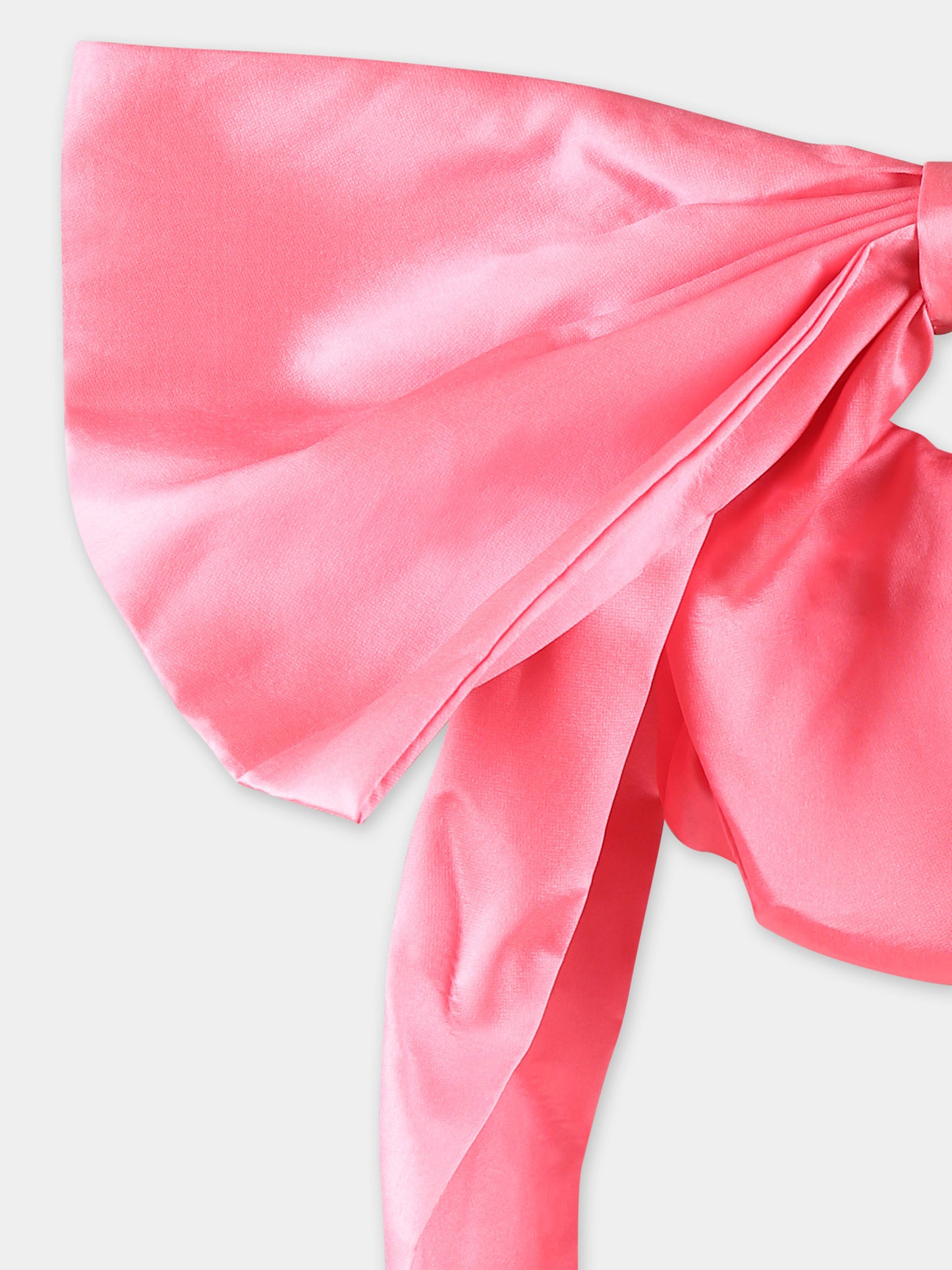 Pink bag for girl with bow