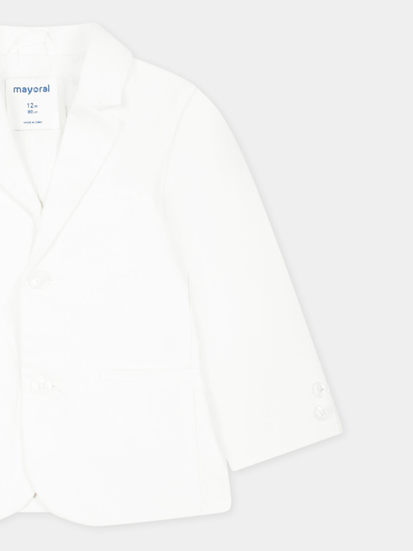 Giacca bianca per neonato,Mayoral,1470 054