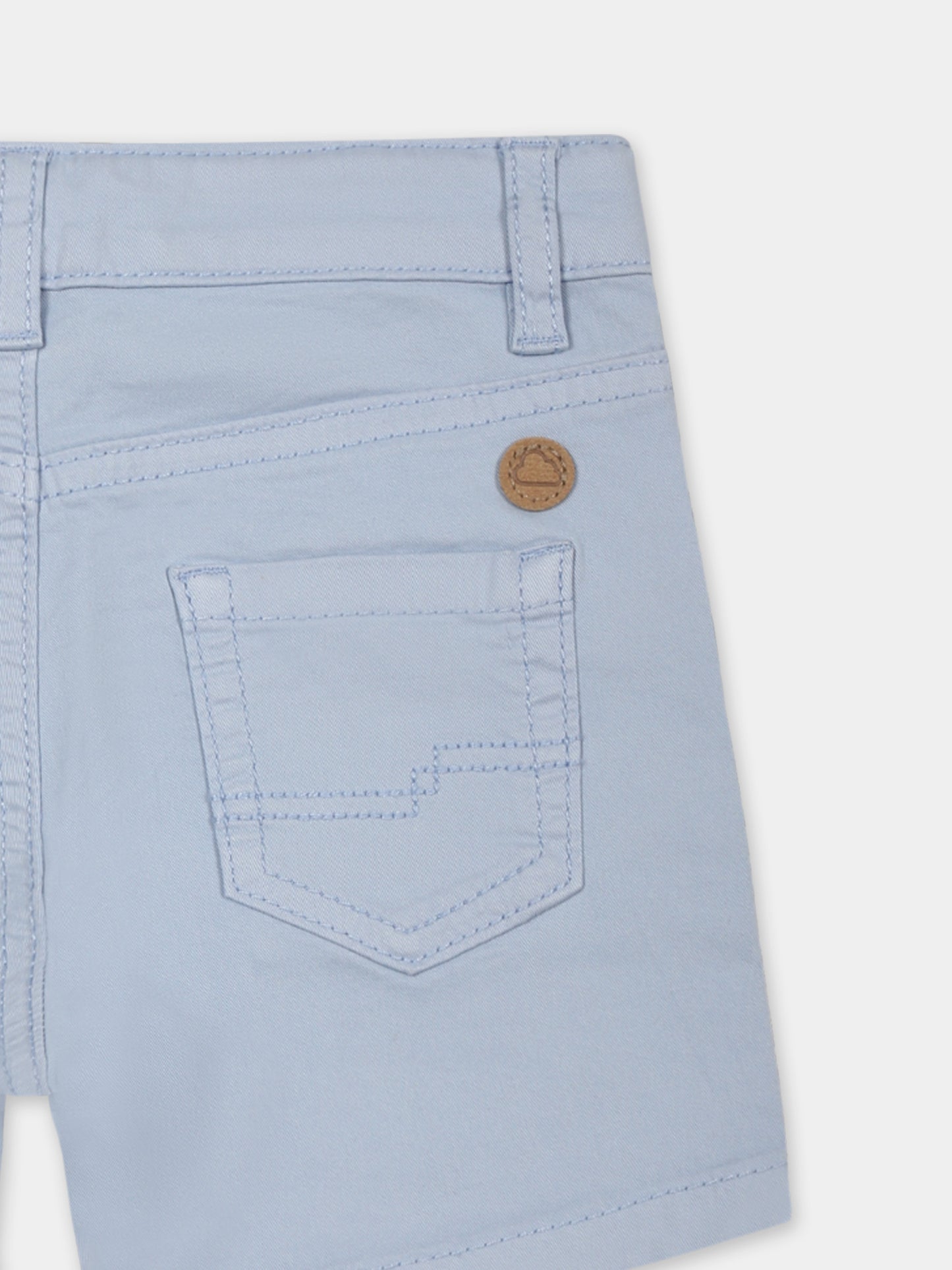 Shorts celeste per neonato,Mayoral,206 040