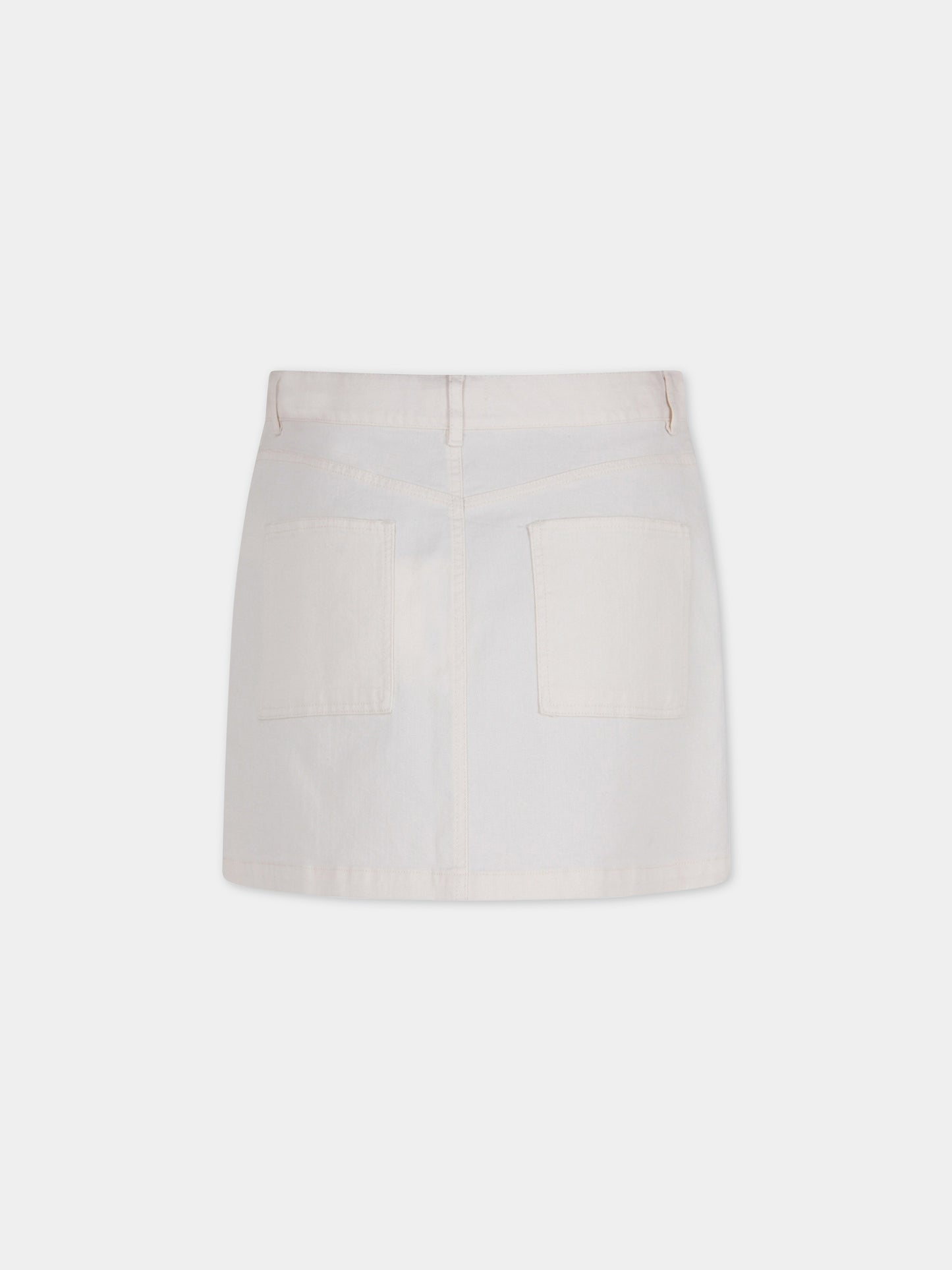 Gonna bianca per donna con iconiche ciligie,Bonpoint,E20EXIEY 102