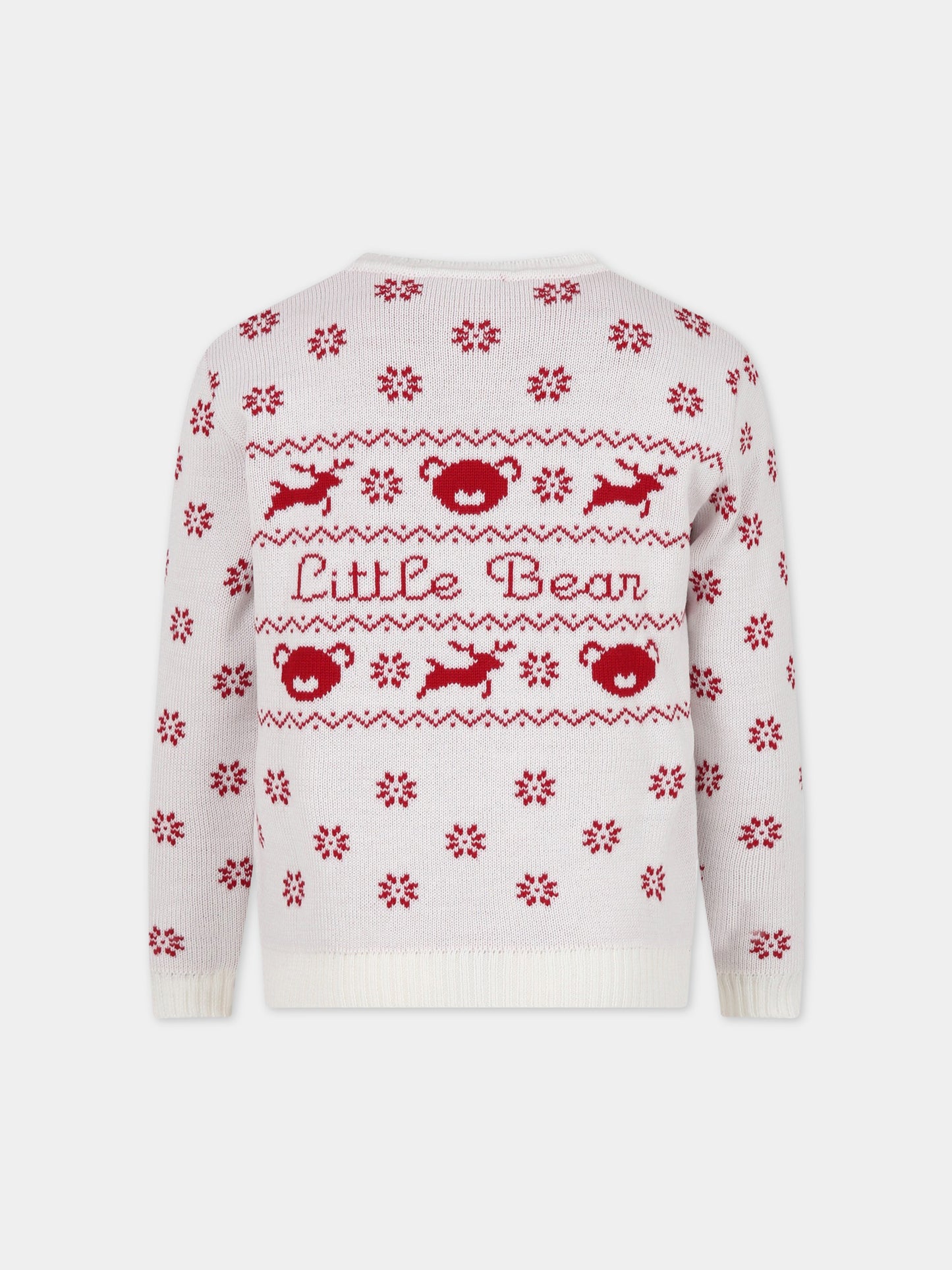 Maglione bianco per bambini,Little Bear,1190 BIANCO KIDS