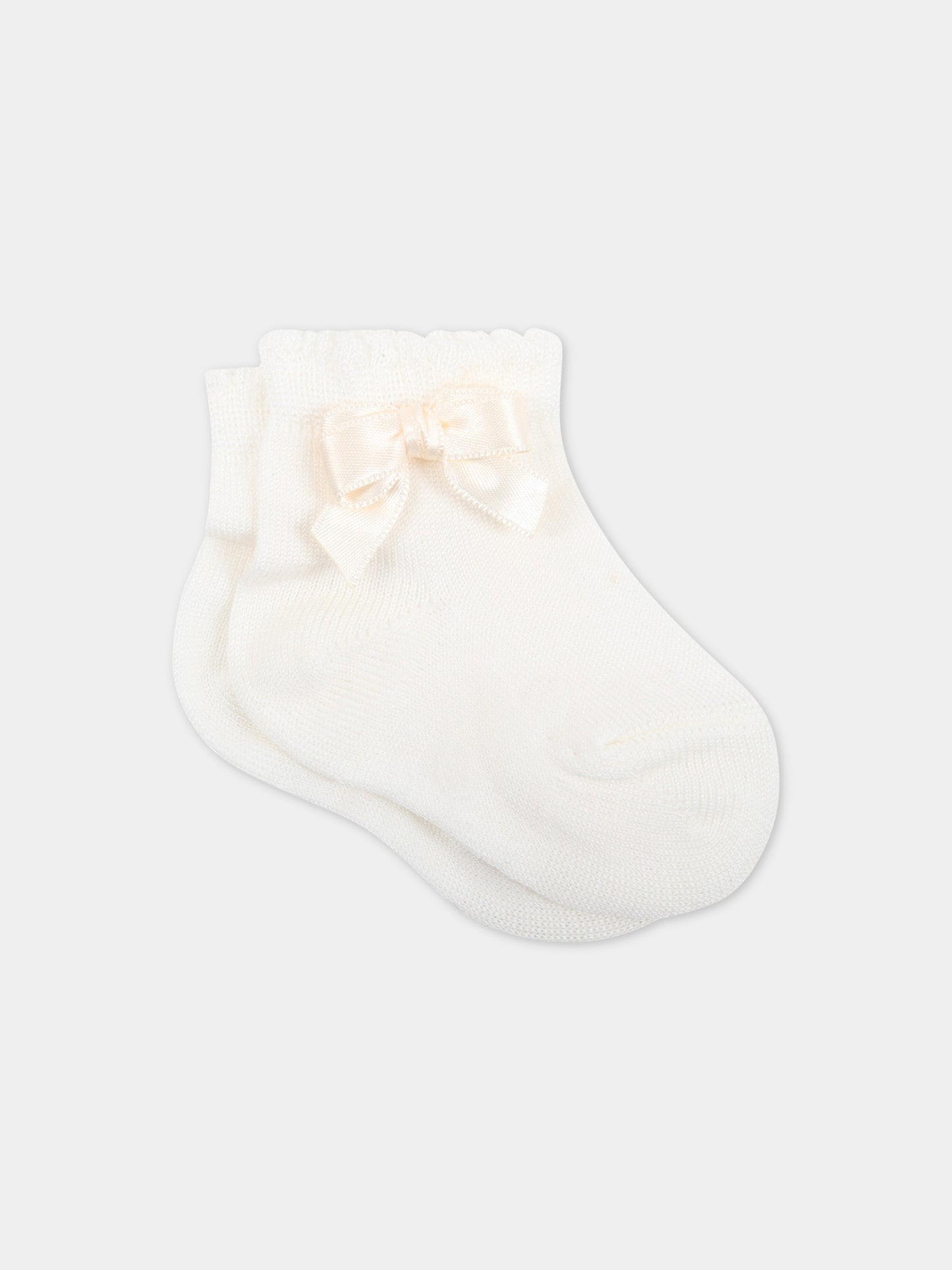 Calze avorio per bambina,Story Loris,8211 X1-T