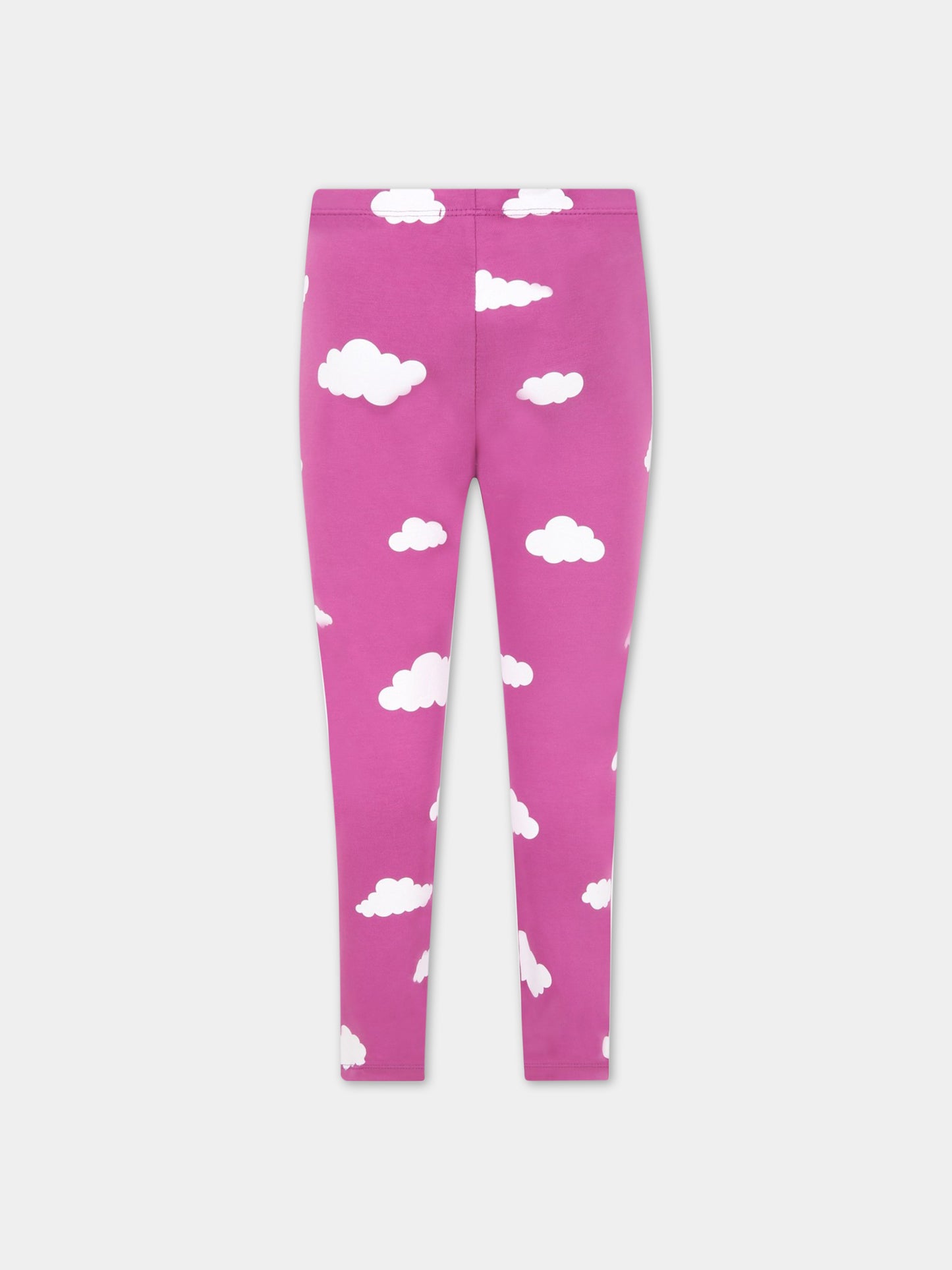 Leggings viola per bambini con nuvole,Rainbow Clouds,029515 071