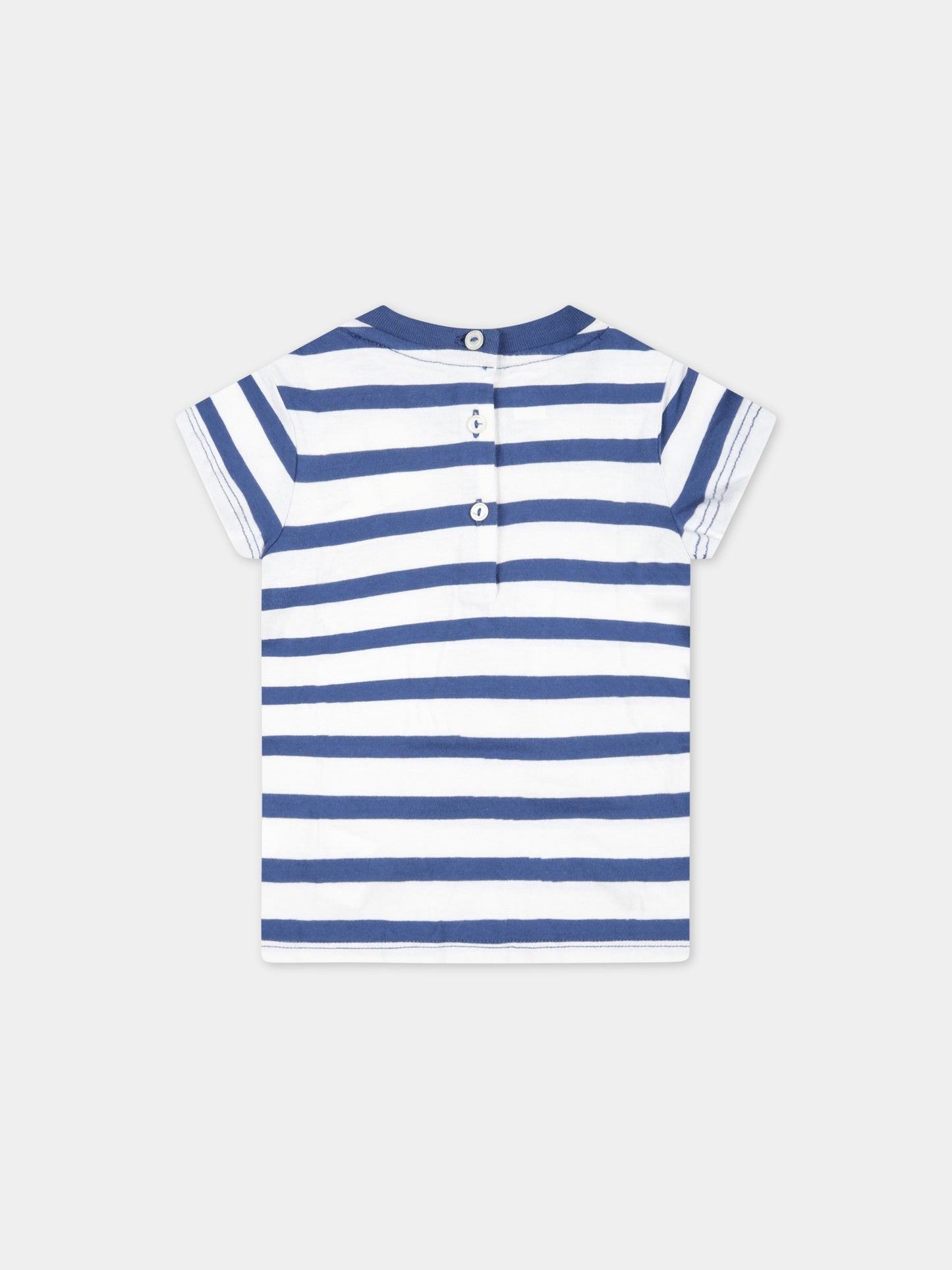 T-shirt multicolor per neonata con Polo Bear e logo rosso,Ralph Lauren Kids,891323001