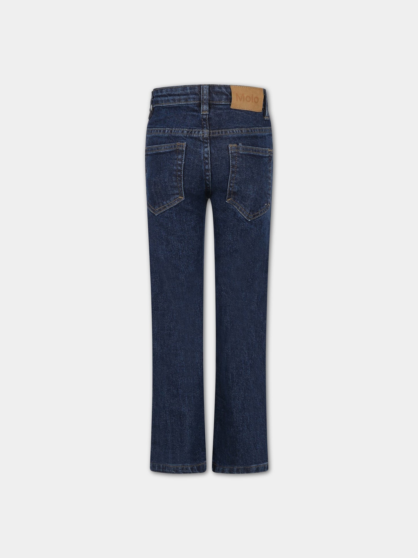 Jeans blu per bambino con logo,Molo,1S23I109 1150