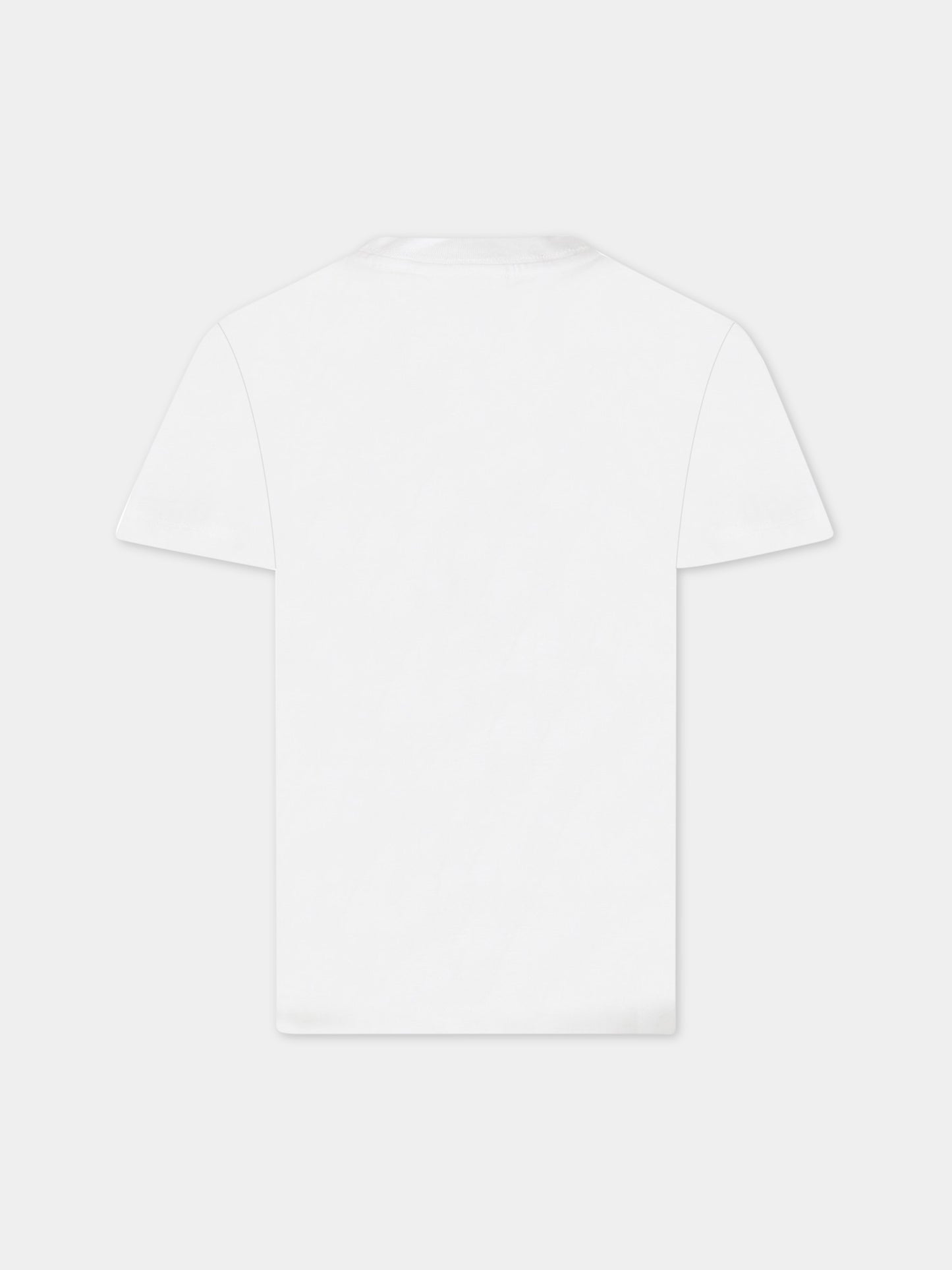 T-shirt bianca per bambini con stampa,Molo,6S23A207 3220