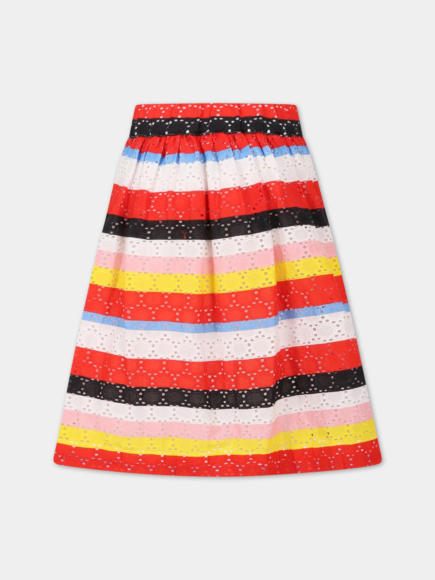 Gonna multicolor per bambina con logo,Sonia Rykiel Paris,A13001 Z41