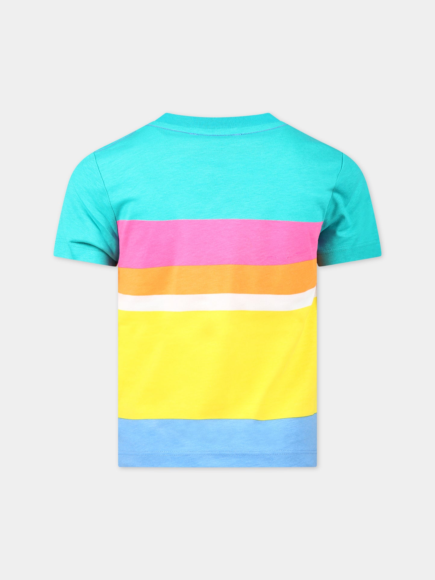 T-shirt multicolor per bambino con logo,Little Marc Jacobs,W25585 682