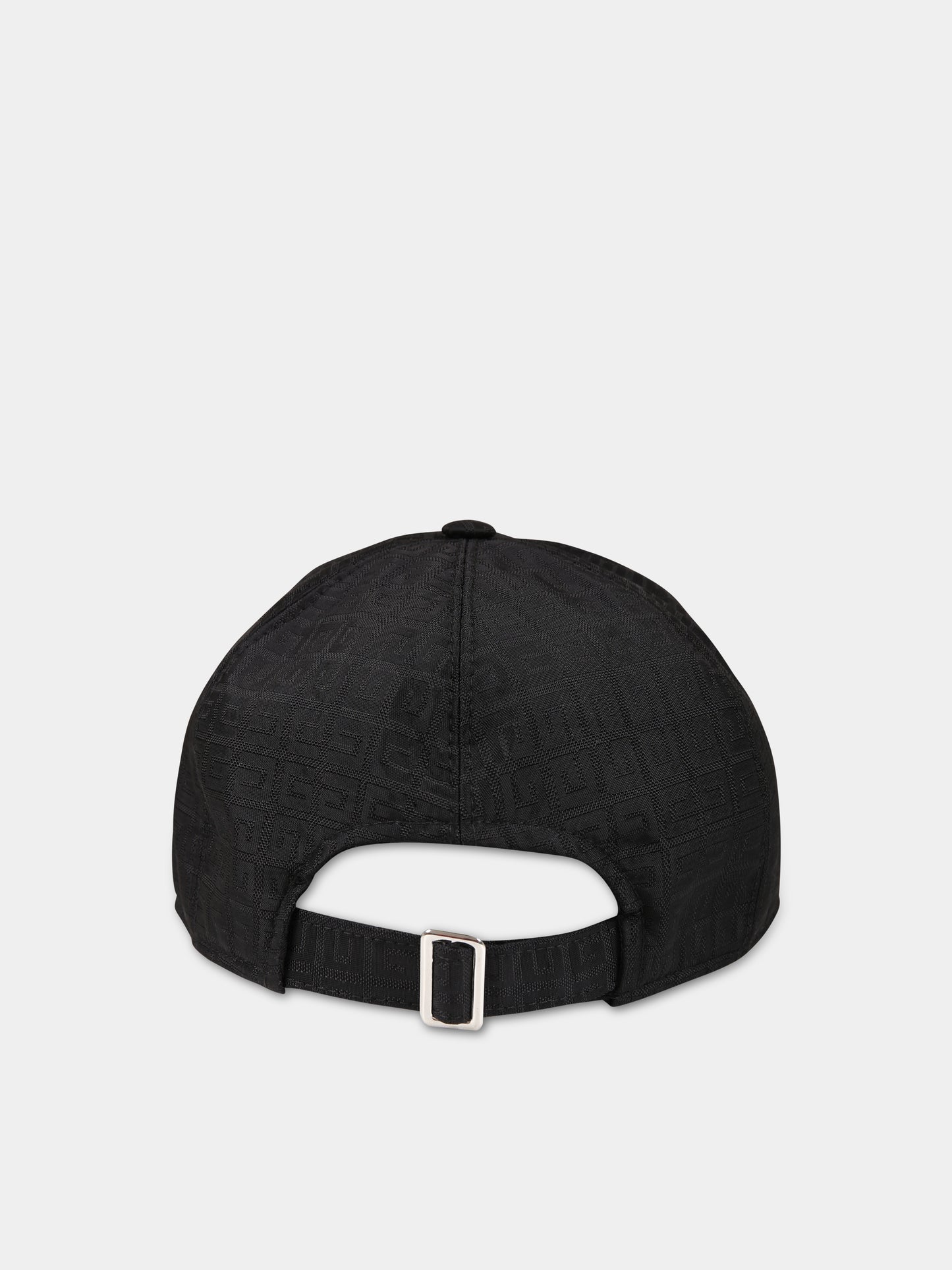Cappello nero per bambini con logo e motivo 4G,Givenchy Kids,H21065 09B