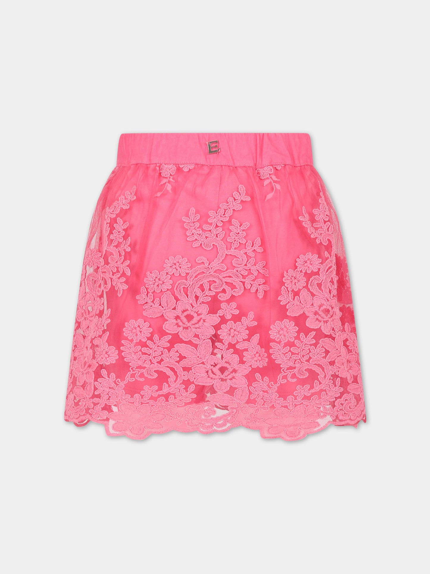 Pantagonna fucsia per bambina con logo,Ermanno Scervino Junior,SFGO047C TU78 3000