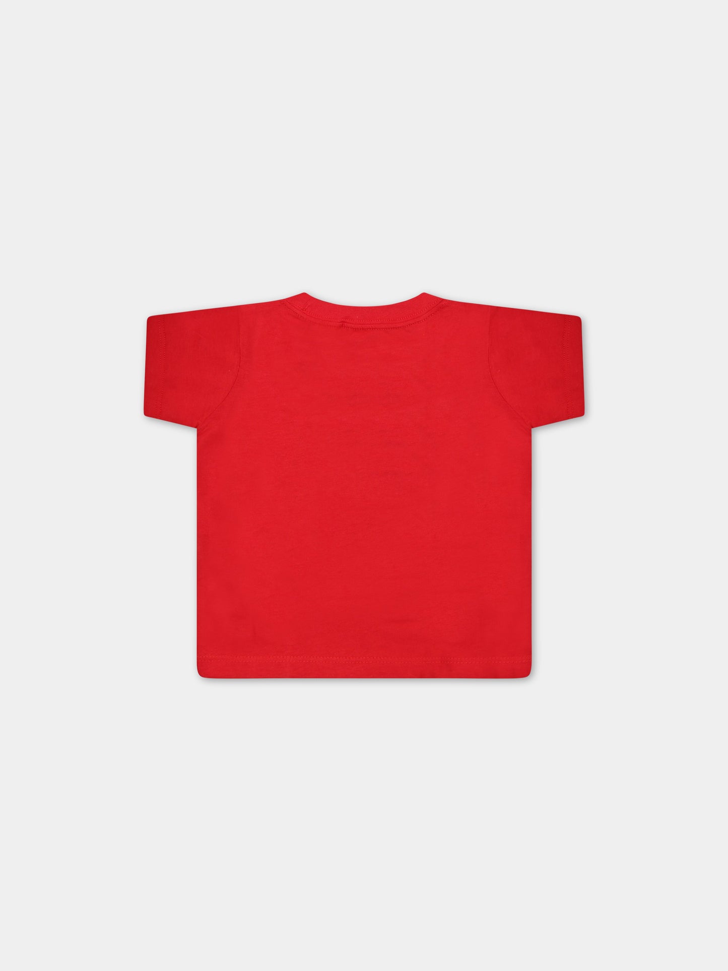 T-shirt rossa per neonato con stampa bianca del logo,Levi's Kids,LK6E8157 6E8157 R6W