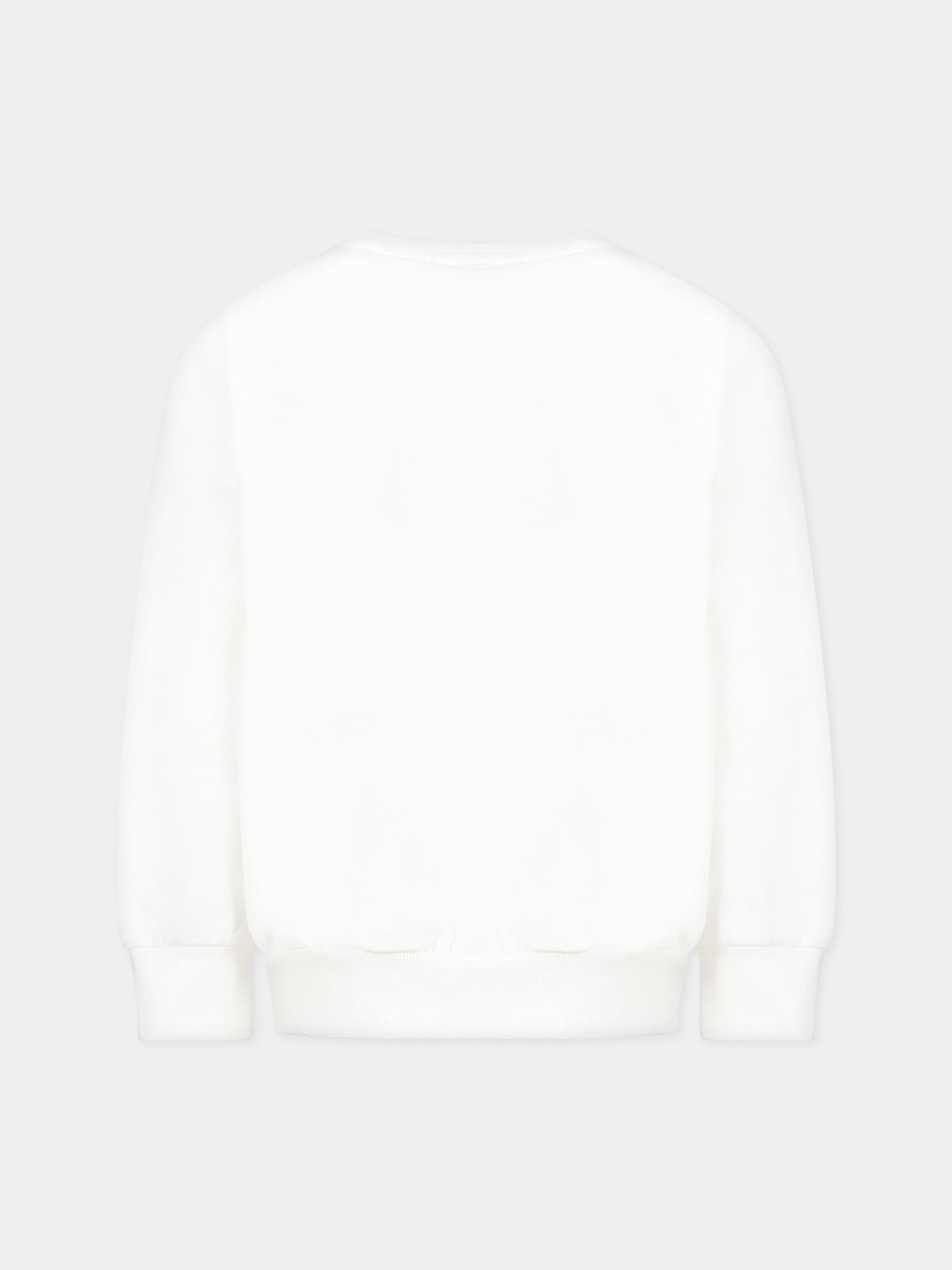 Felpa bianca per bambino con stampa,Mini Rodini,2322012310