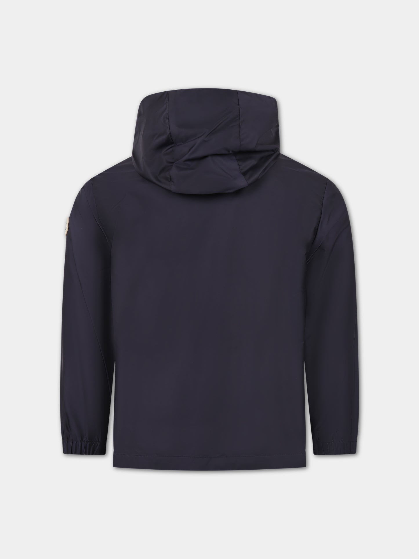 Giacca Aidrian blu a vento per bambino con logo,Moncler Kids,954 1A00082 68352 742