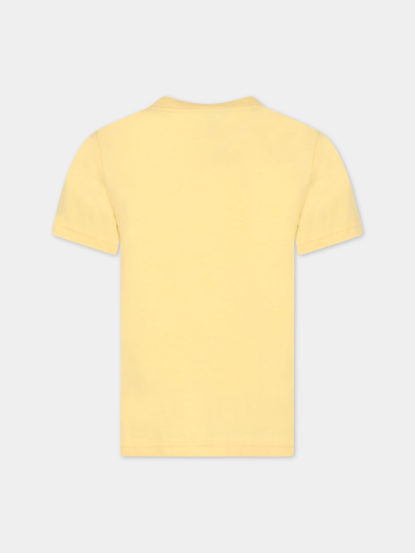 T-shirt gialla per bambino con orso,Ralph Lauren Kids,853828016