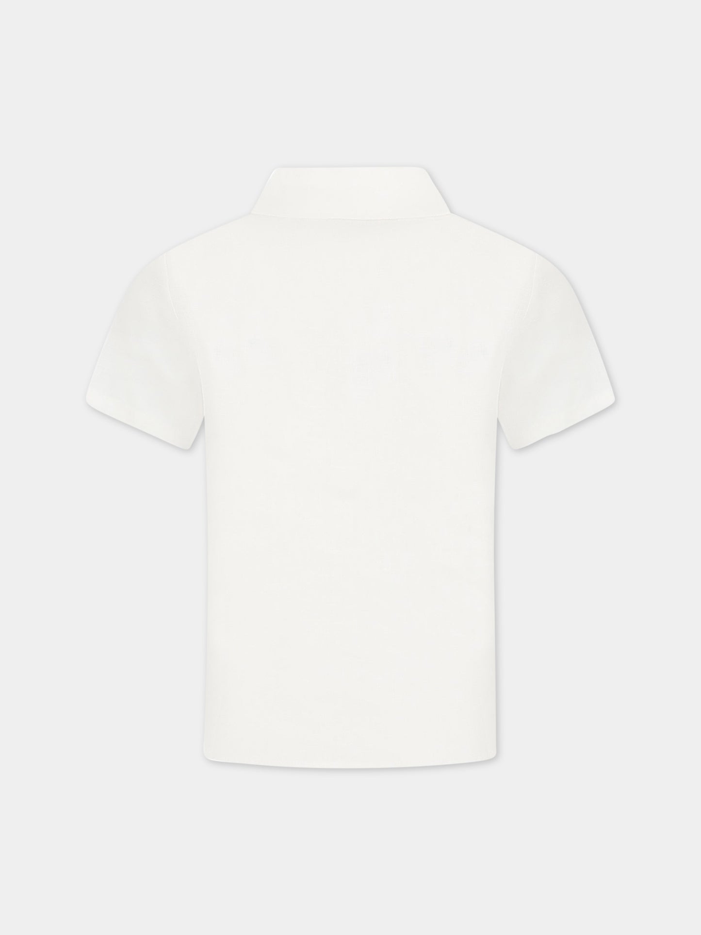 Camicia avorio per bambino in lino,Zhoe & Tobiah,LIN8 1