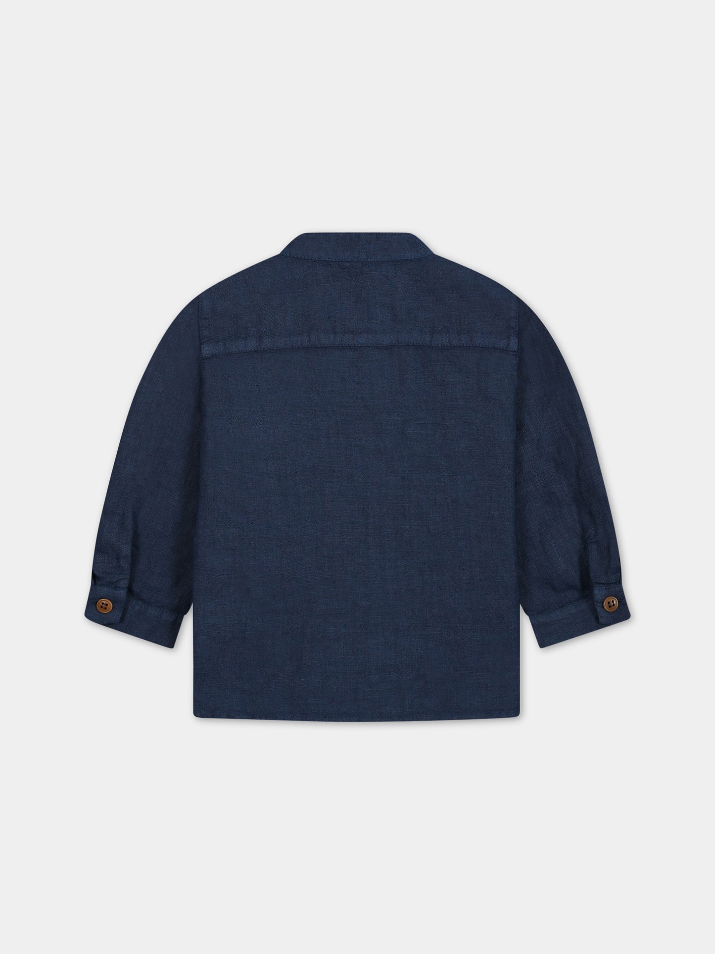 Camicia blu per neonato,Zhoe & Tobiah,LIN3 11