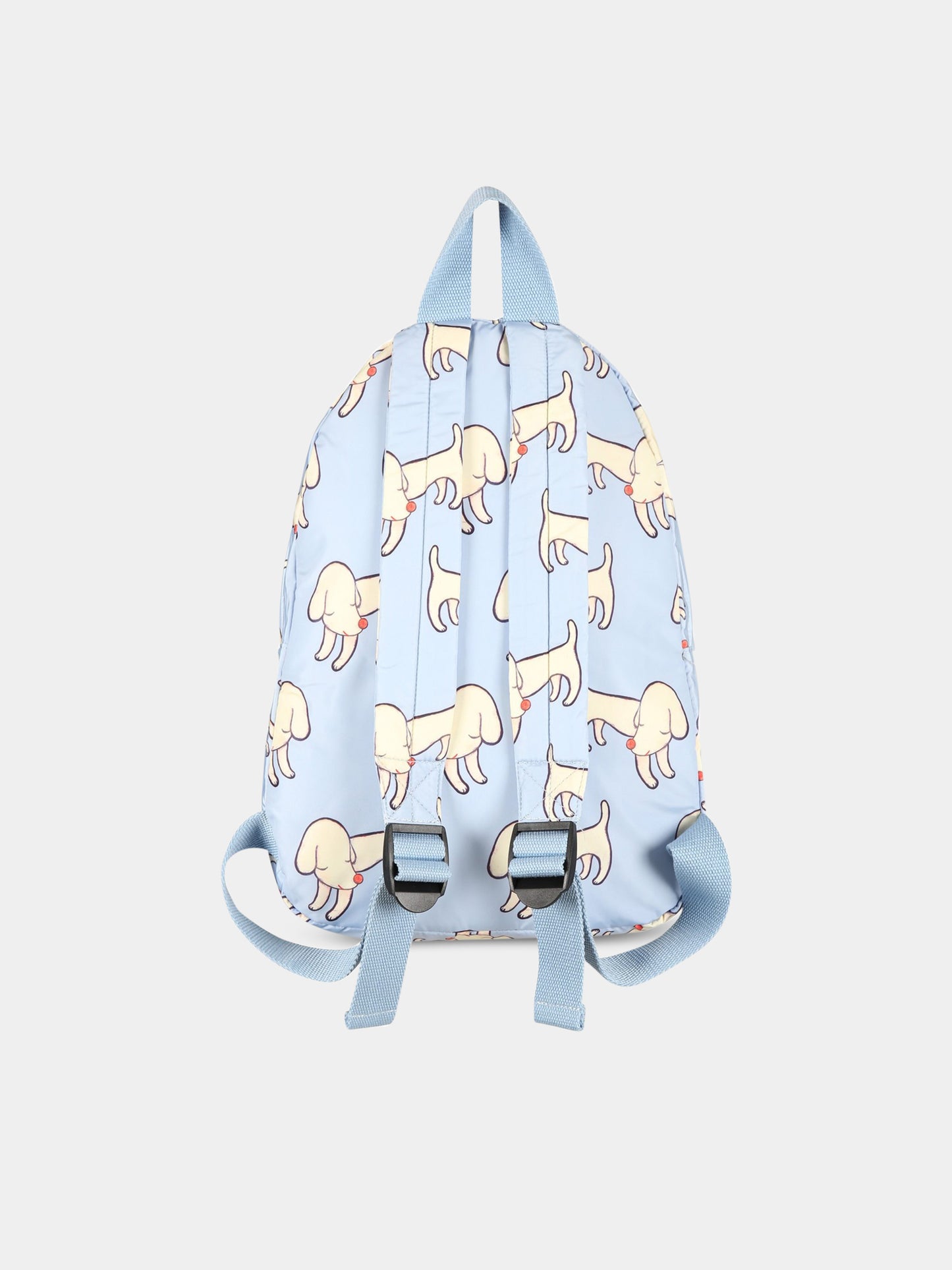 Zaino celeste per bambino con stampa e logo,Stella Mccartney Kids,TS0Q18 Z1431 654MC