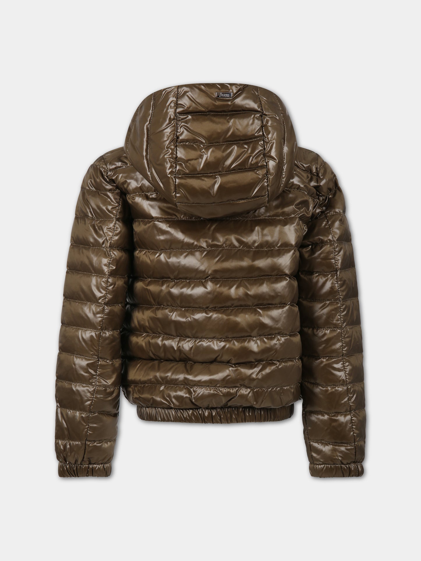 Piumino verde per bambino con logo,Herno Kids,PI000006X 12017 7745