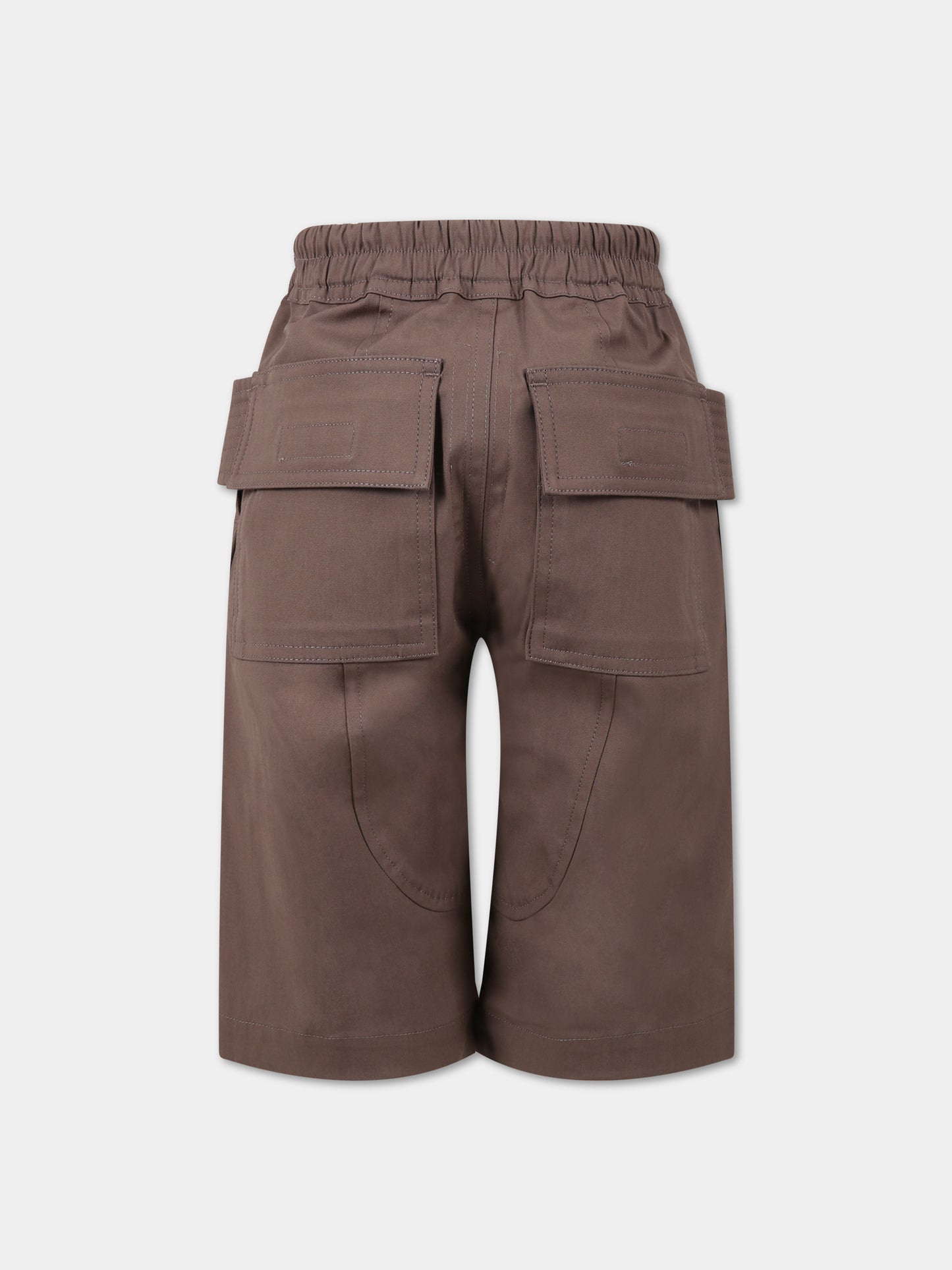 Shorts marrone per bambino,Rick Owens,BG01C7382 TE 34