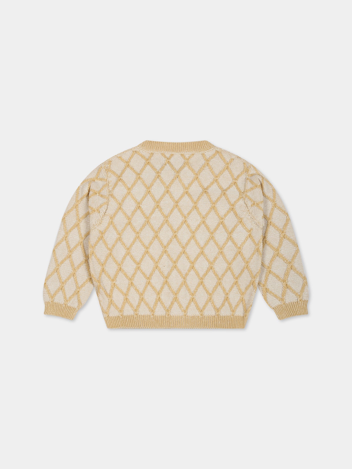 Cardigan giallo per bambina,Coco Au Lait,14COCO1137