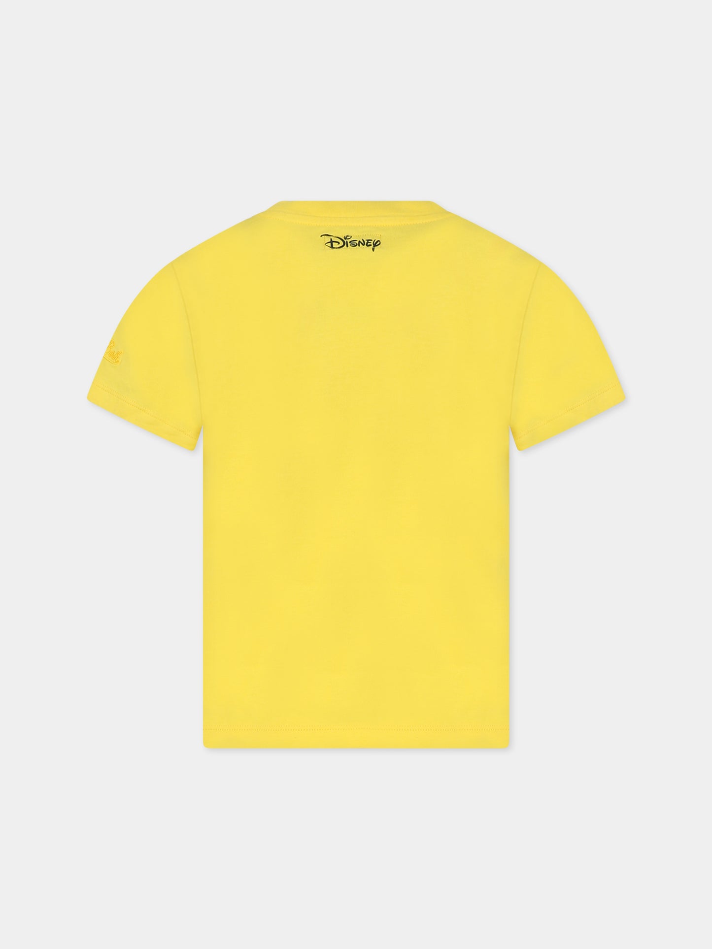 T-shirt gialla per bambina con stampa Minnie e logo,Mc2 Saint Barth,ELLY MINNIE LOVE IN SB 92