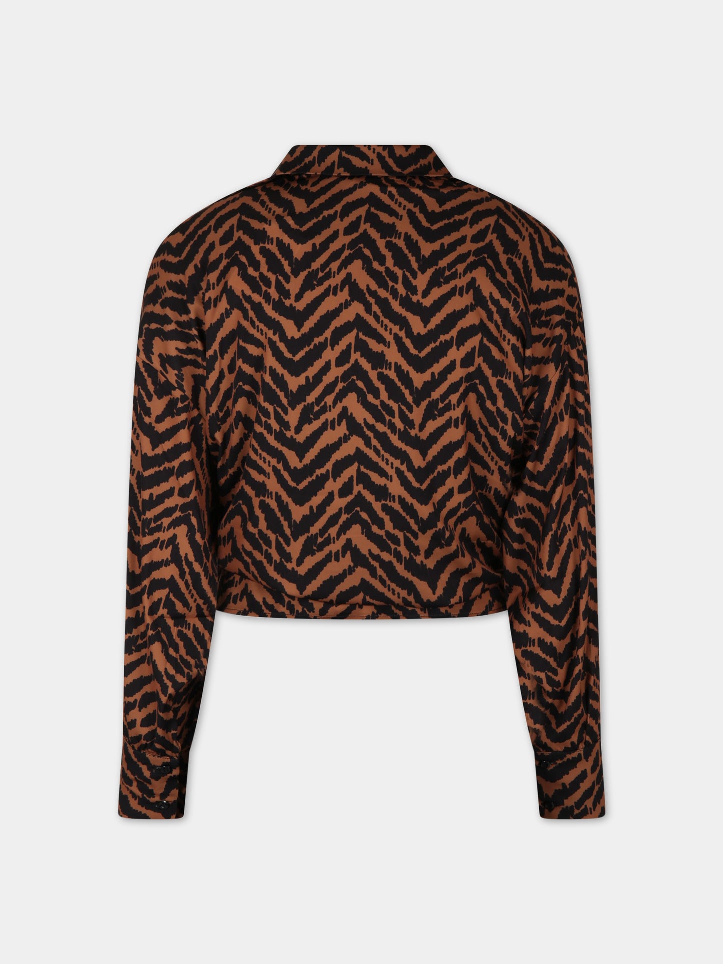 Camicia multicolor da donna con stampa tigrata,Matineè,DM4005 EVELYNE TIGRE