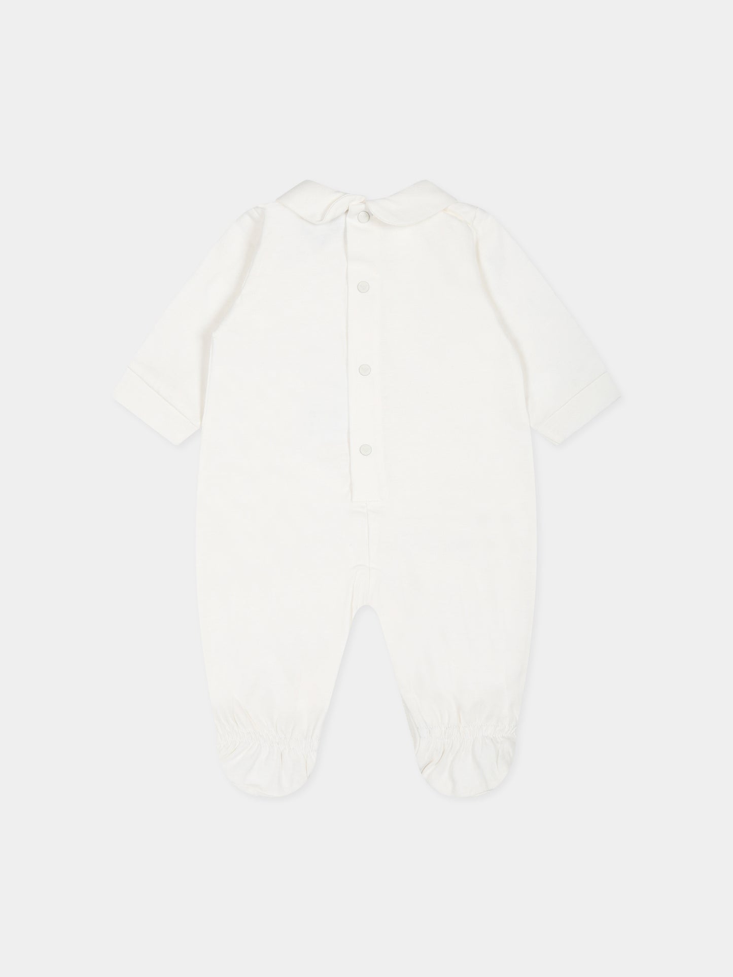 Tutina avorio per neonato con giraffa e aquilotto,Armani Junior,6RND10 NJ0LZ 0140