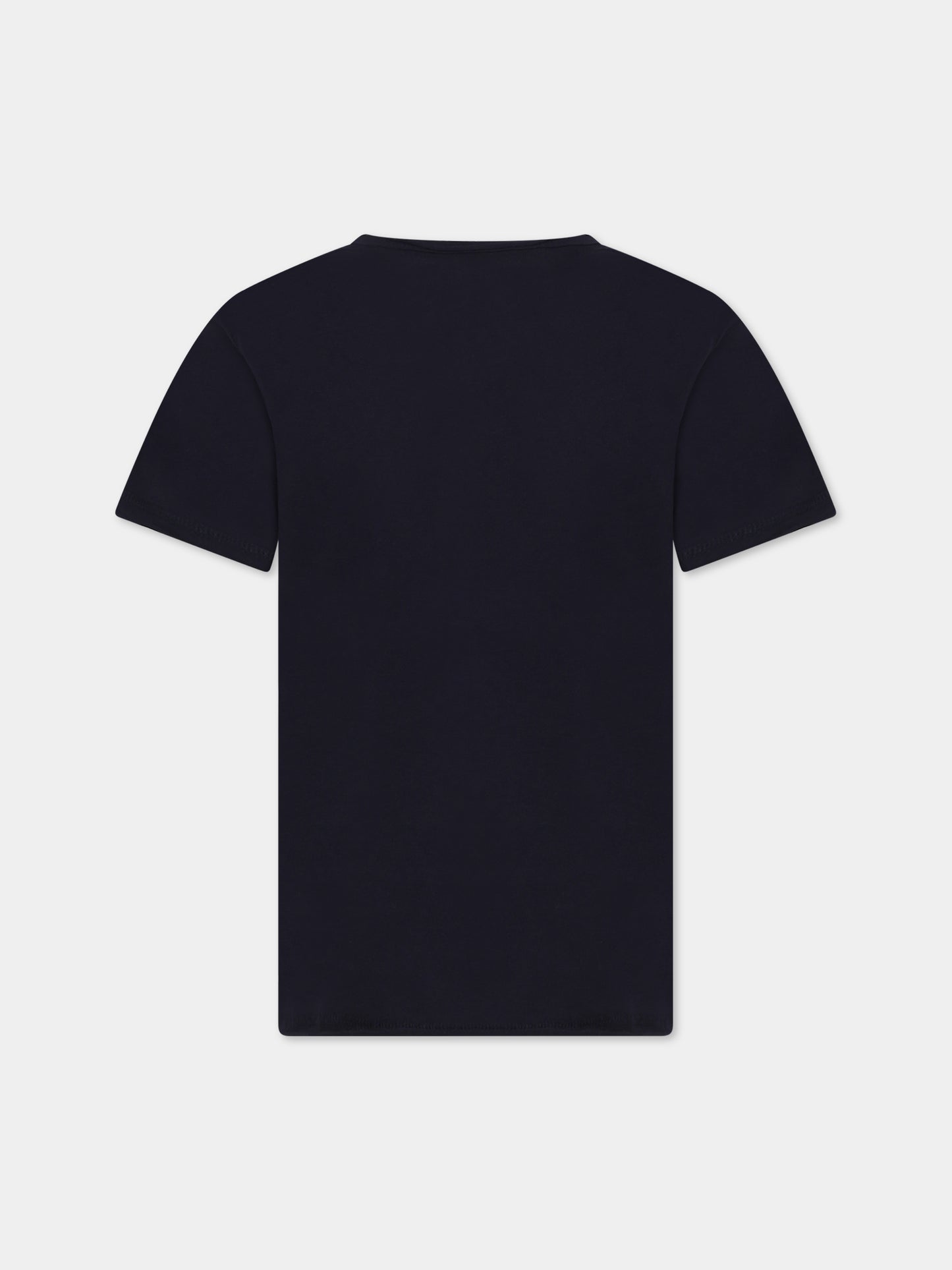 T-shirt blu per bambino con stampa e logo,Zadig & Voltaire Kids,X25398 84E