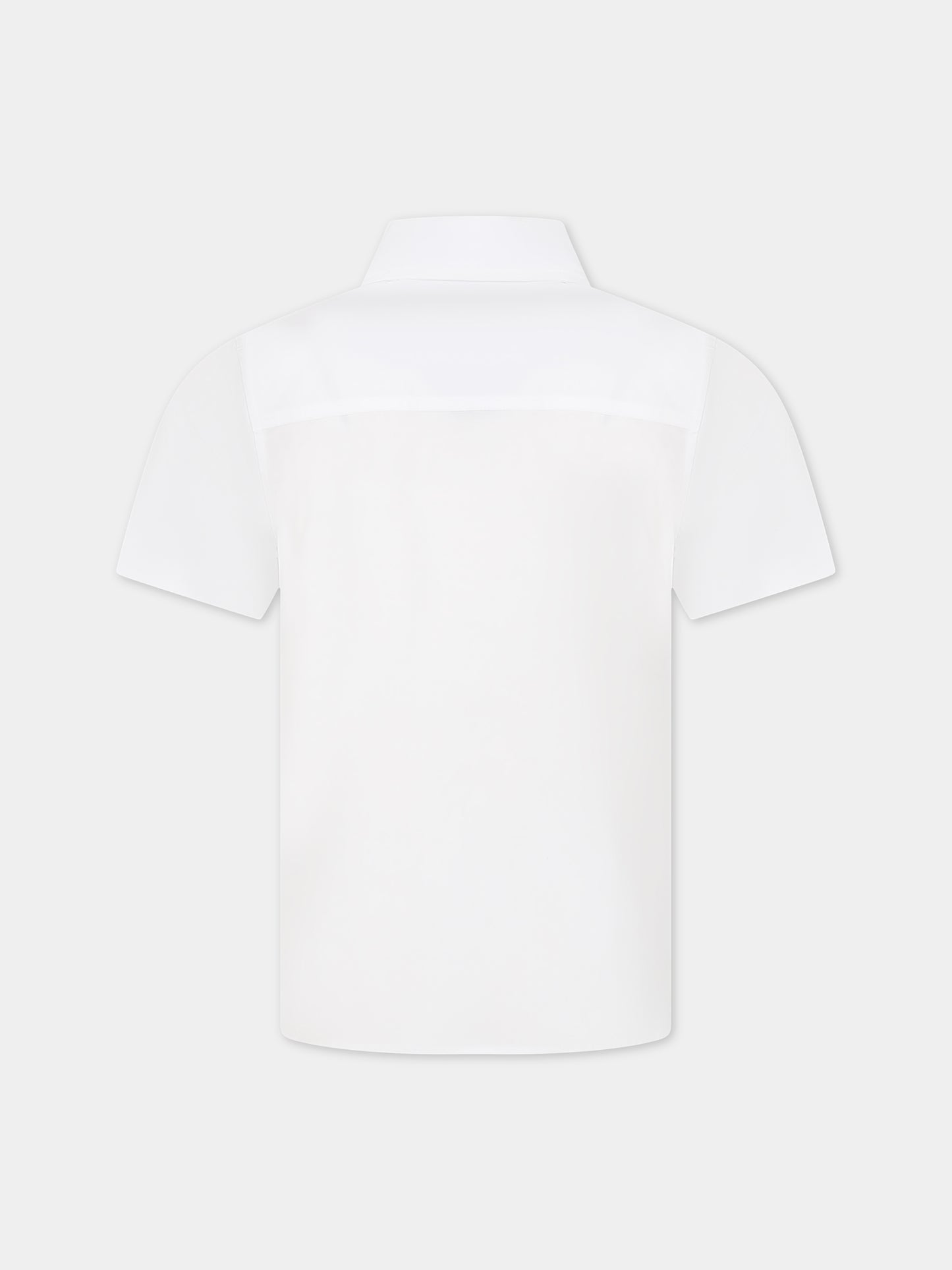 Camicia bianca per bambino con logo,Burberry Kids,8069105