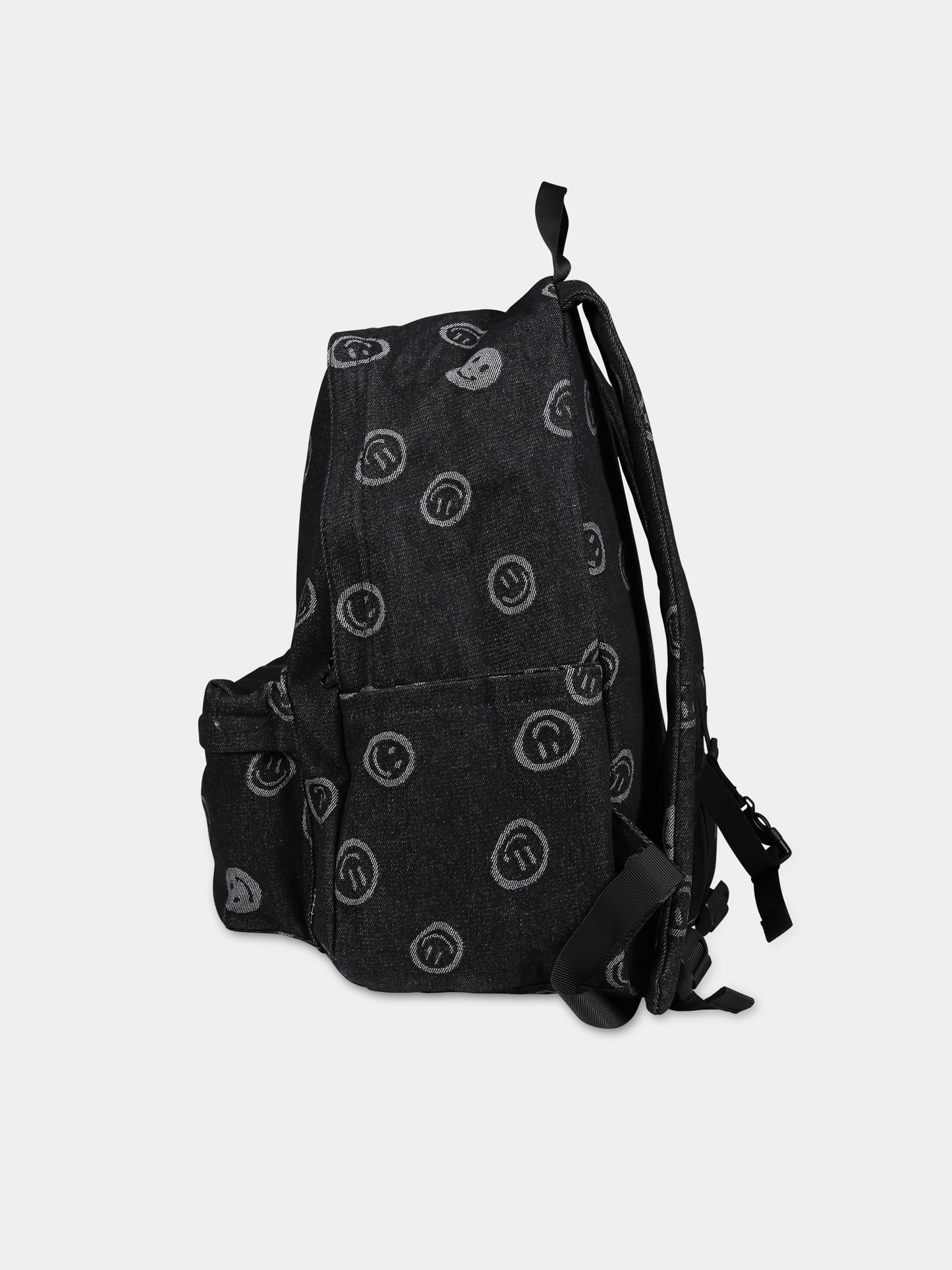 Zaino nero per bambini con smile,Molo,7W23V201 8811