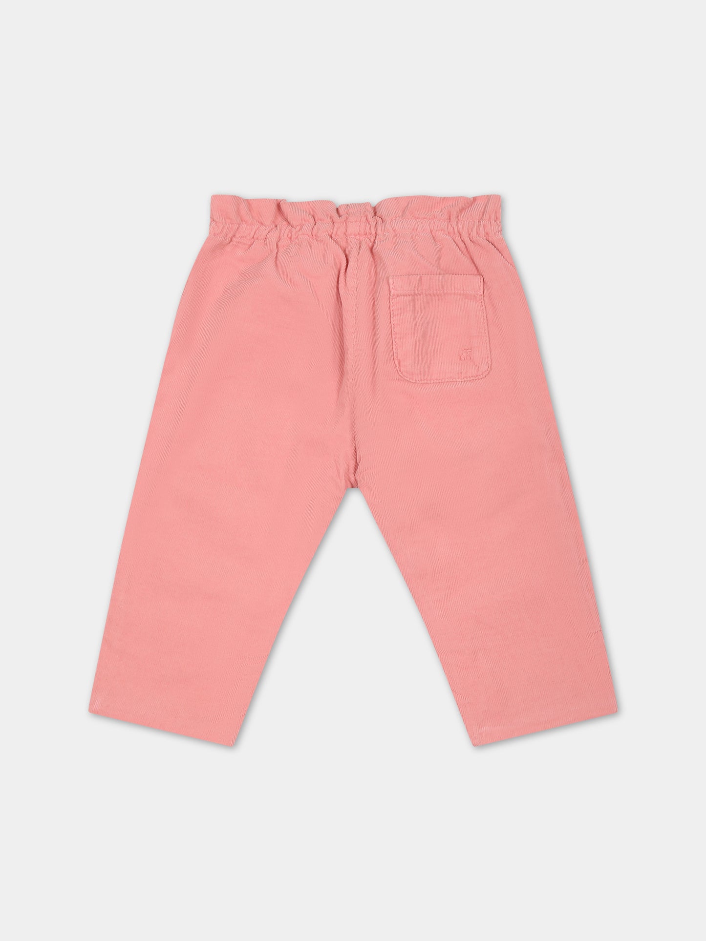 Pantaloni rosa per neonata con ciliegie,Bonpoint,W03XPAW00001 024