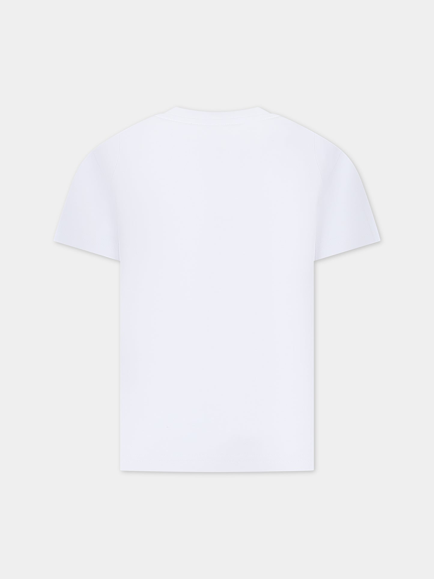 T-shirt bianca per bambino con logo,Dsquared2,DQ2036 D00MV DQ100