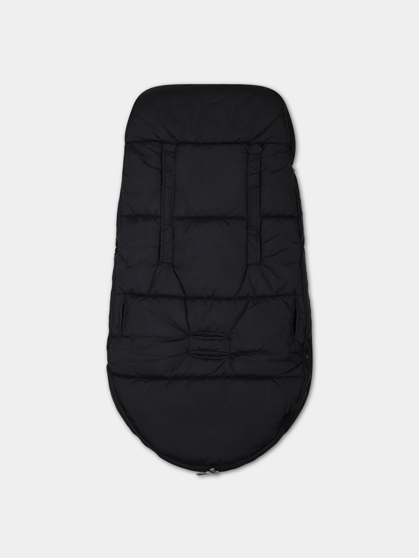 Sacco nanna nero per neonati con logo,Off White,OBXM003F23FAB0011001