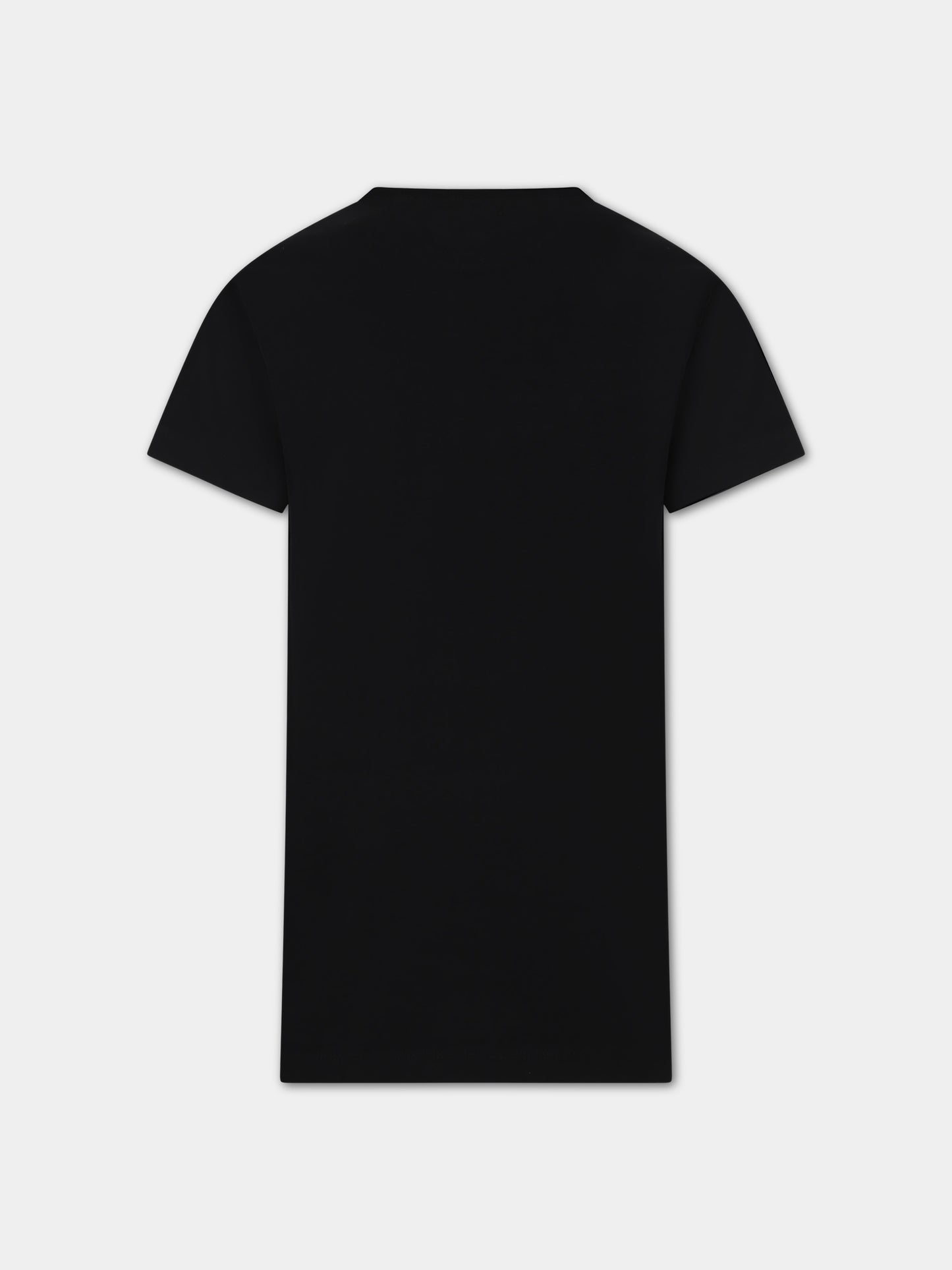 Vestito nero per bambina con logo,Off White,OGDB030F23JER0011001