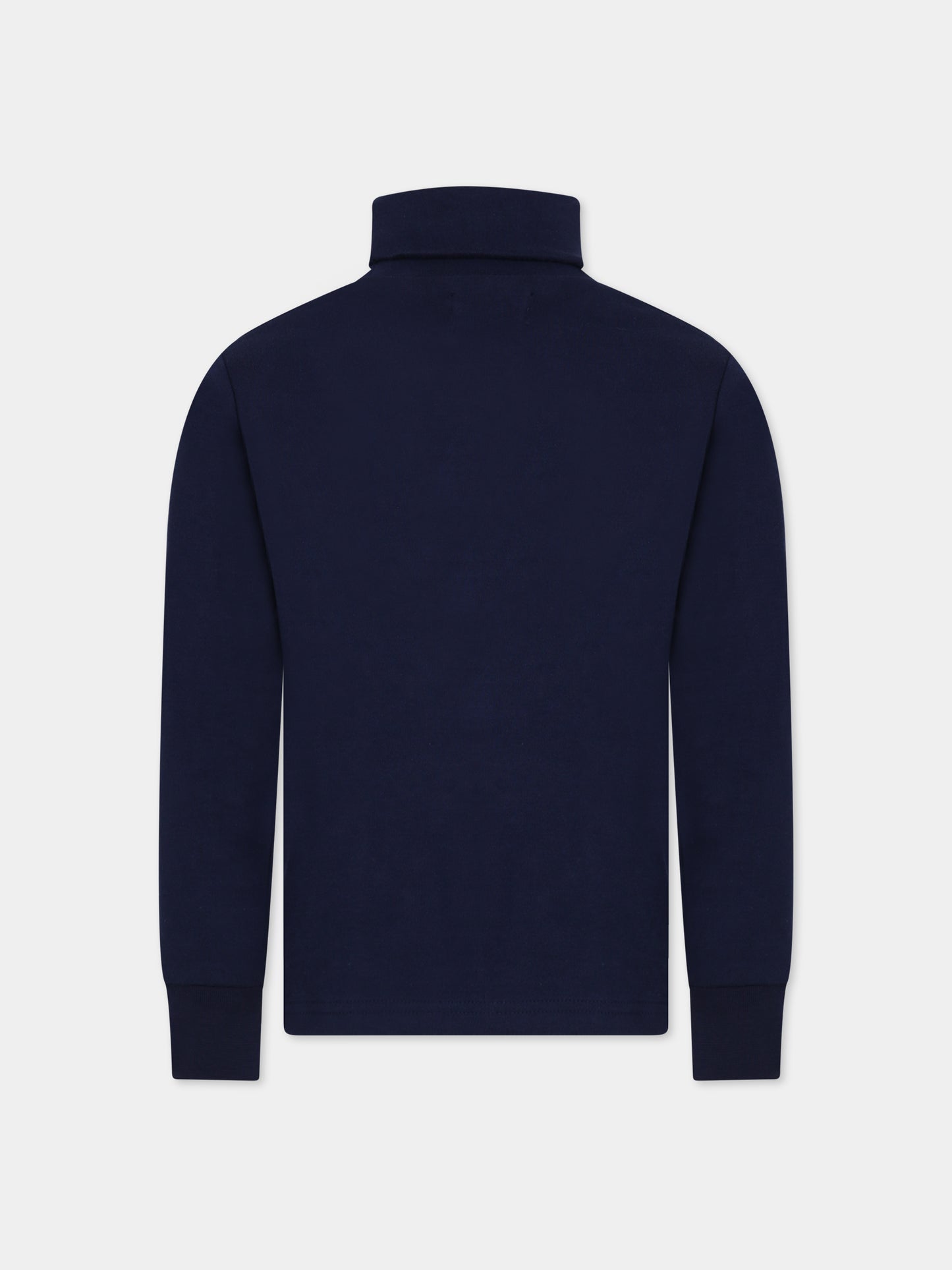 Dolcevita blu per bambino con logo,Ralph Lauren Kids,898989001