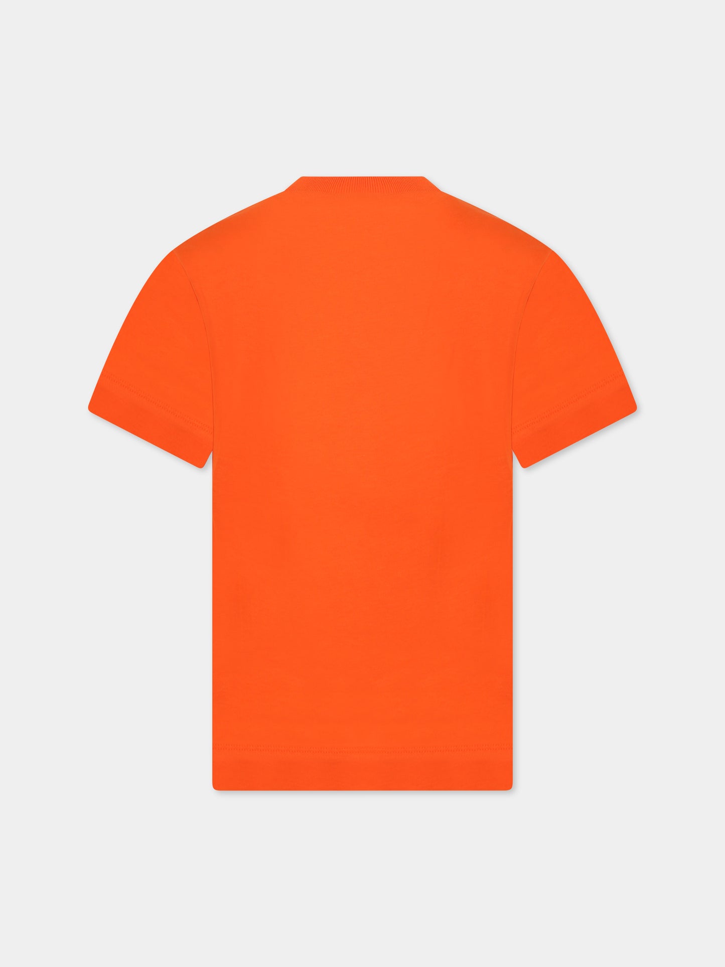 T-shirt arancione per bambini con logo,Marni Kids,M002MV M00HZ 0M424