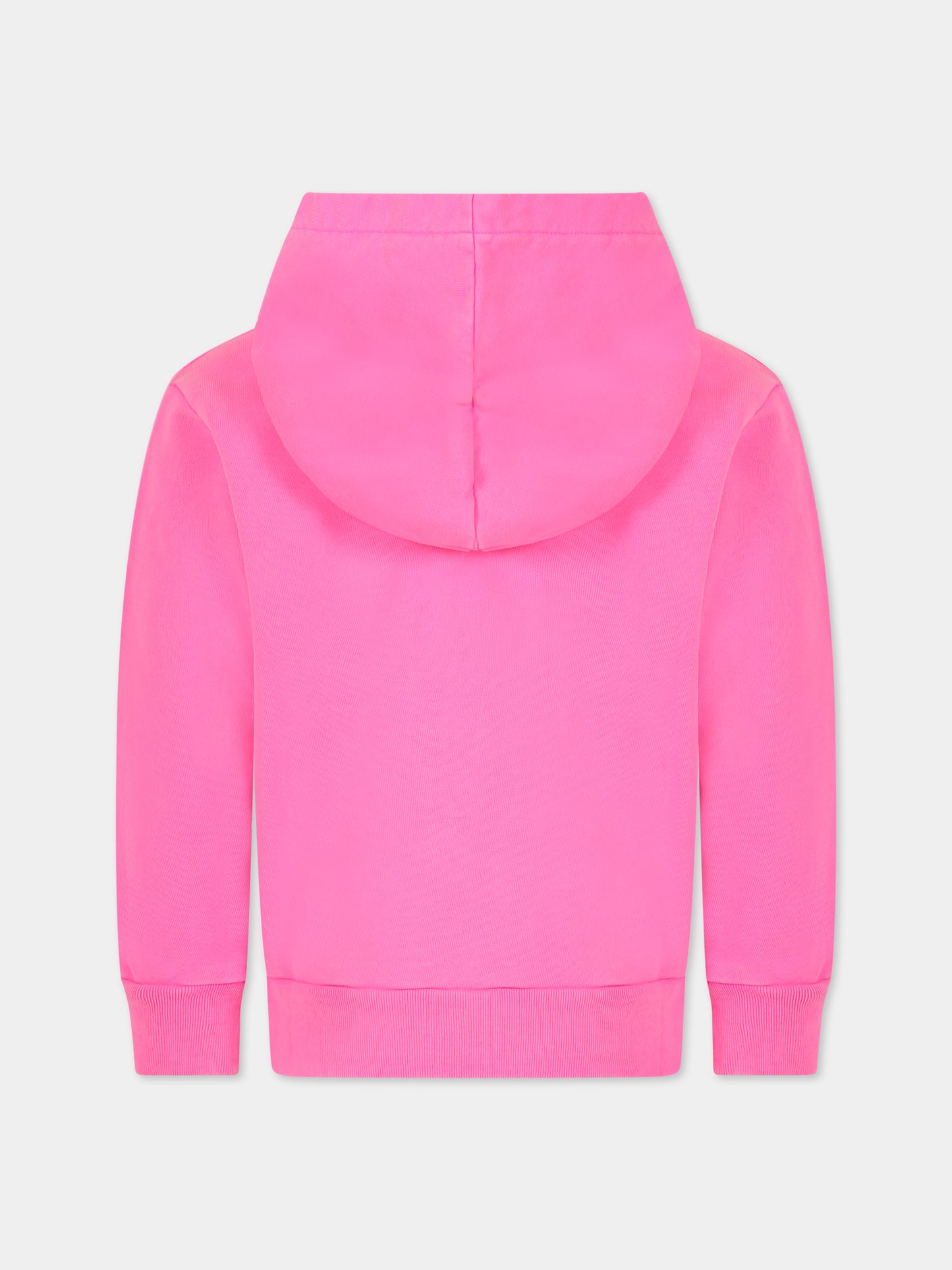 Felpa fucsia per bambina con logo,Marni Kids,M00696 M00PD 0M334