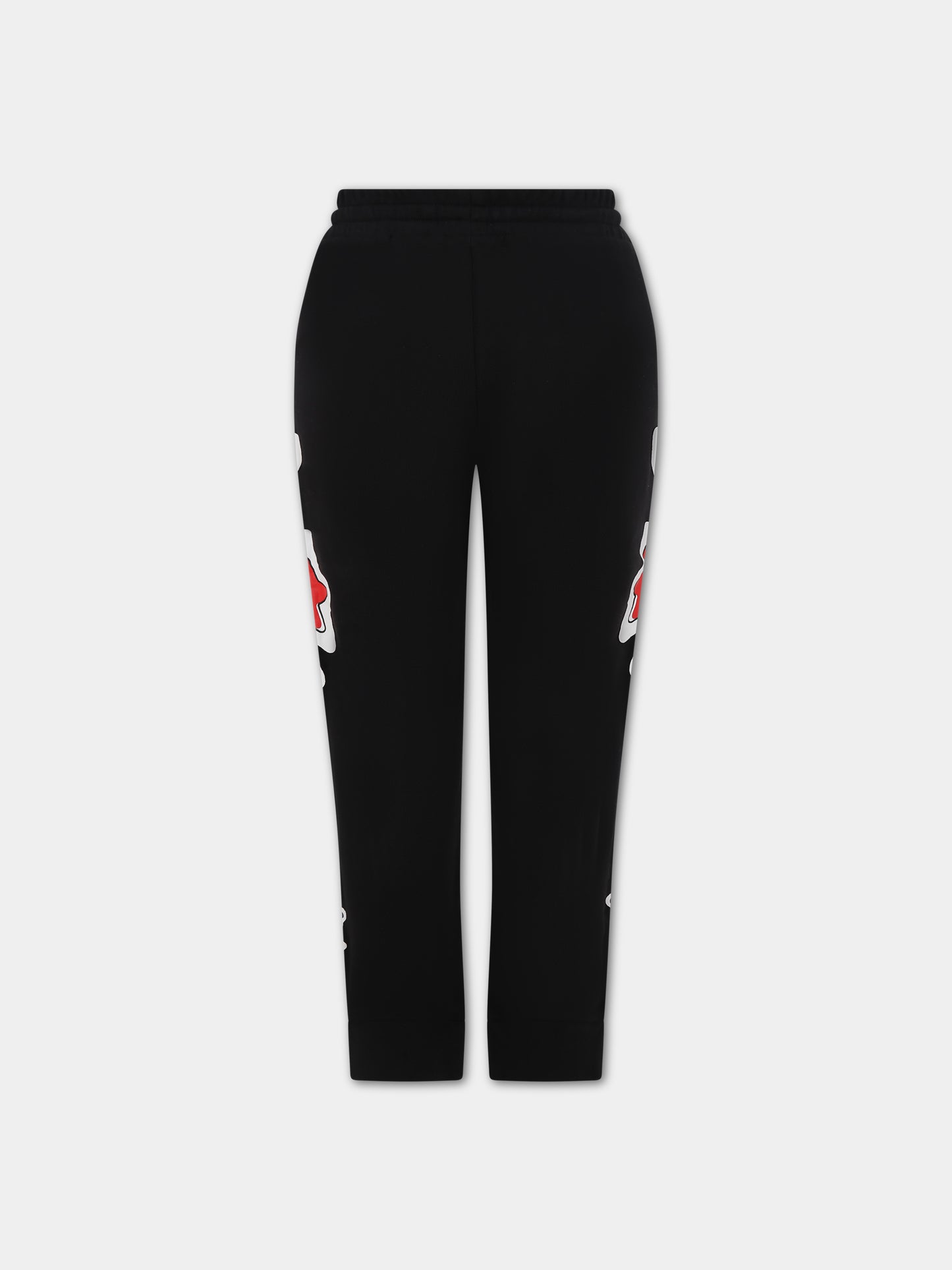 Pantaloni neri per bambina con stelle,Stella Mccartney Kids,8R6B90 Z0447 930