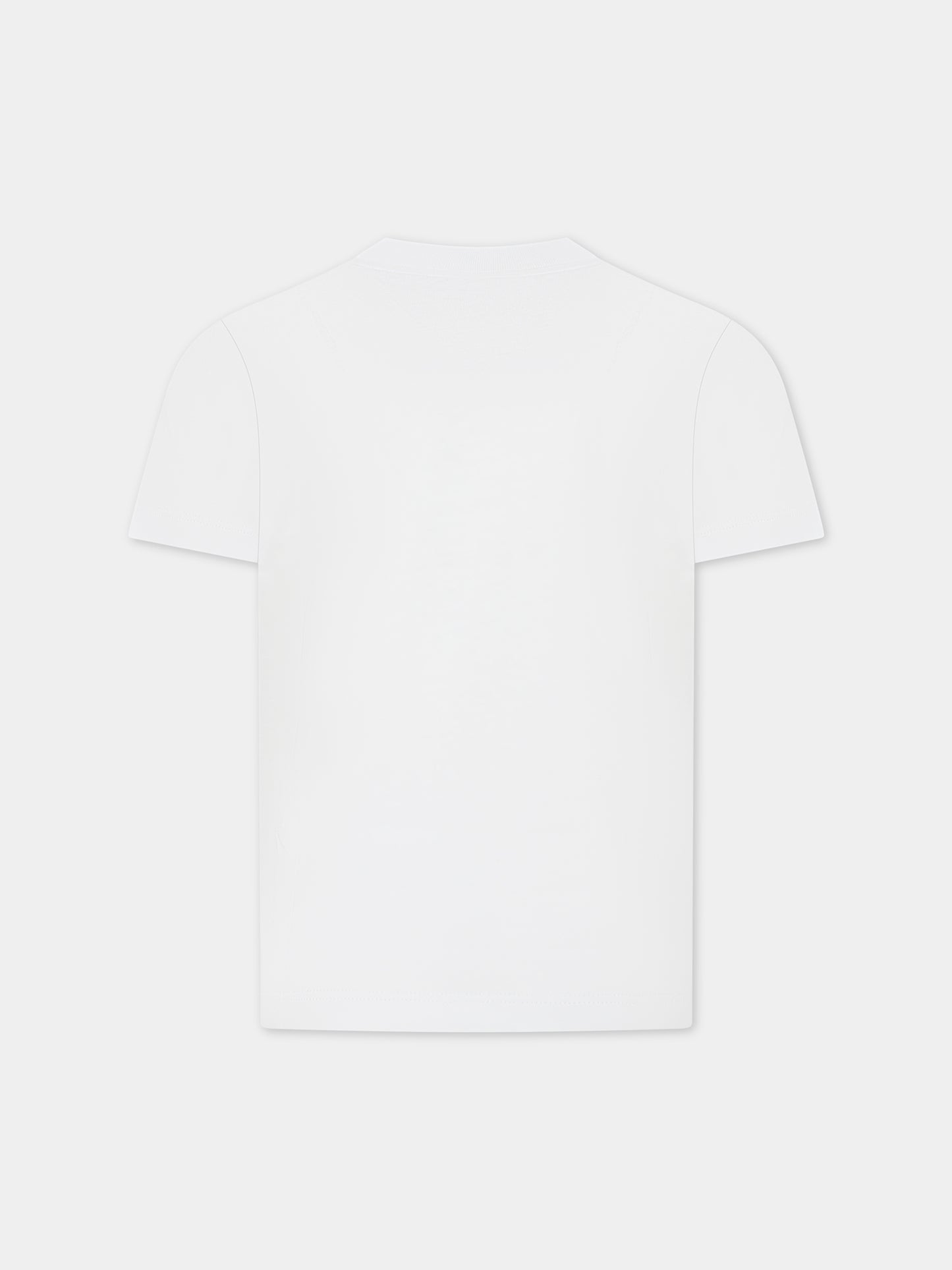 T-shirt bianca per bambini con logo,Dondup Kids,DMTS105 CJF65B006 B006