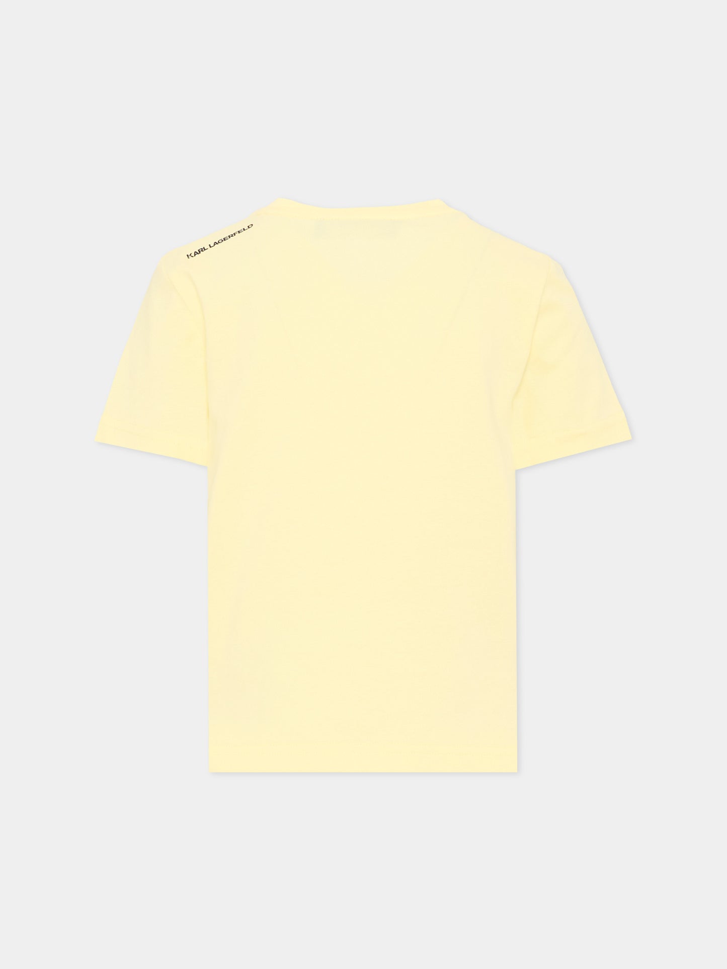 Yellow T-Shirt for boy with Ikonik Karl