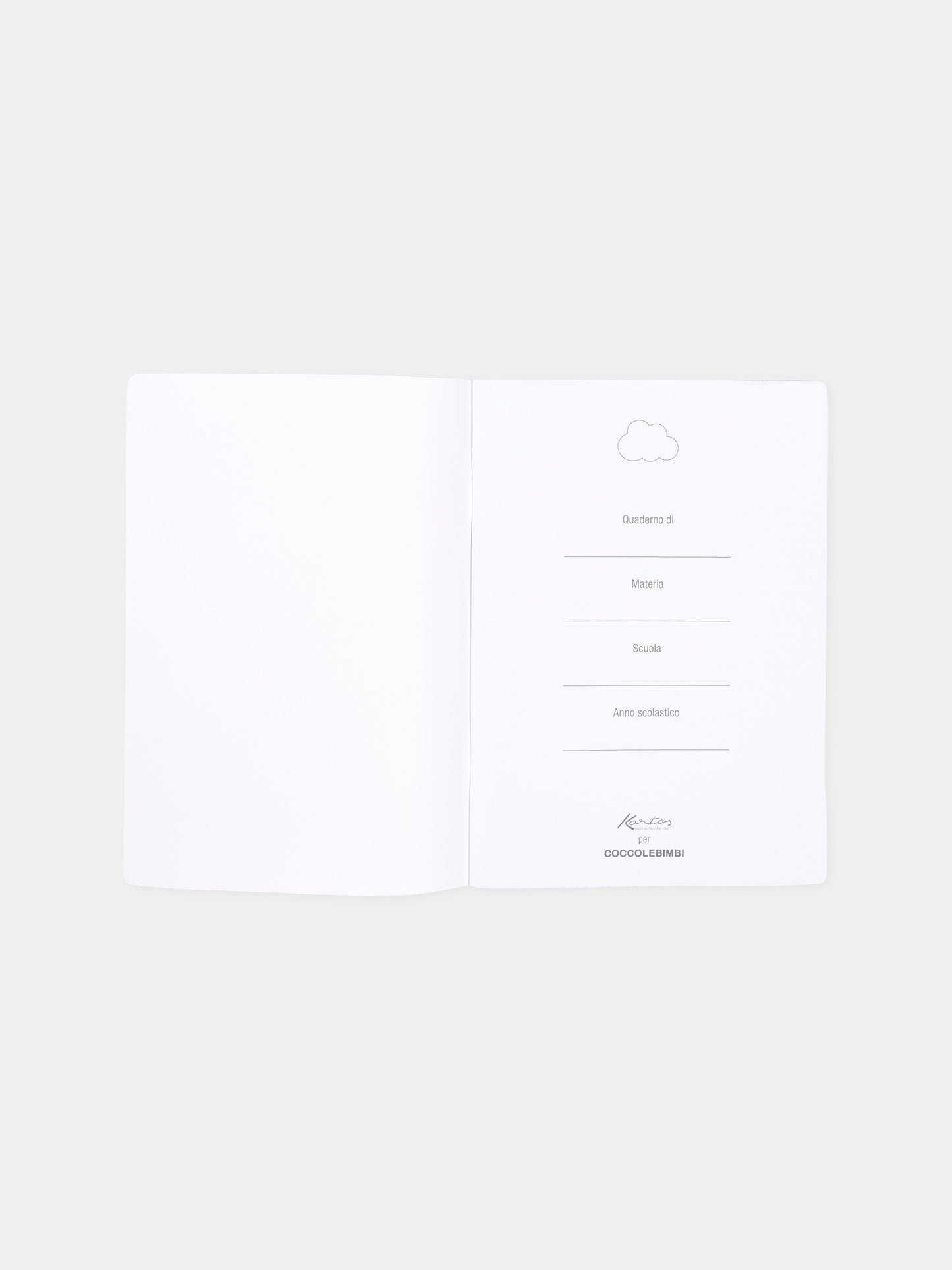 Set di 2 quaderni e astuccio con stampa lettere