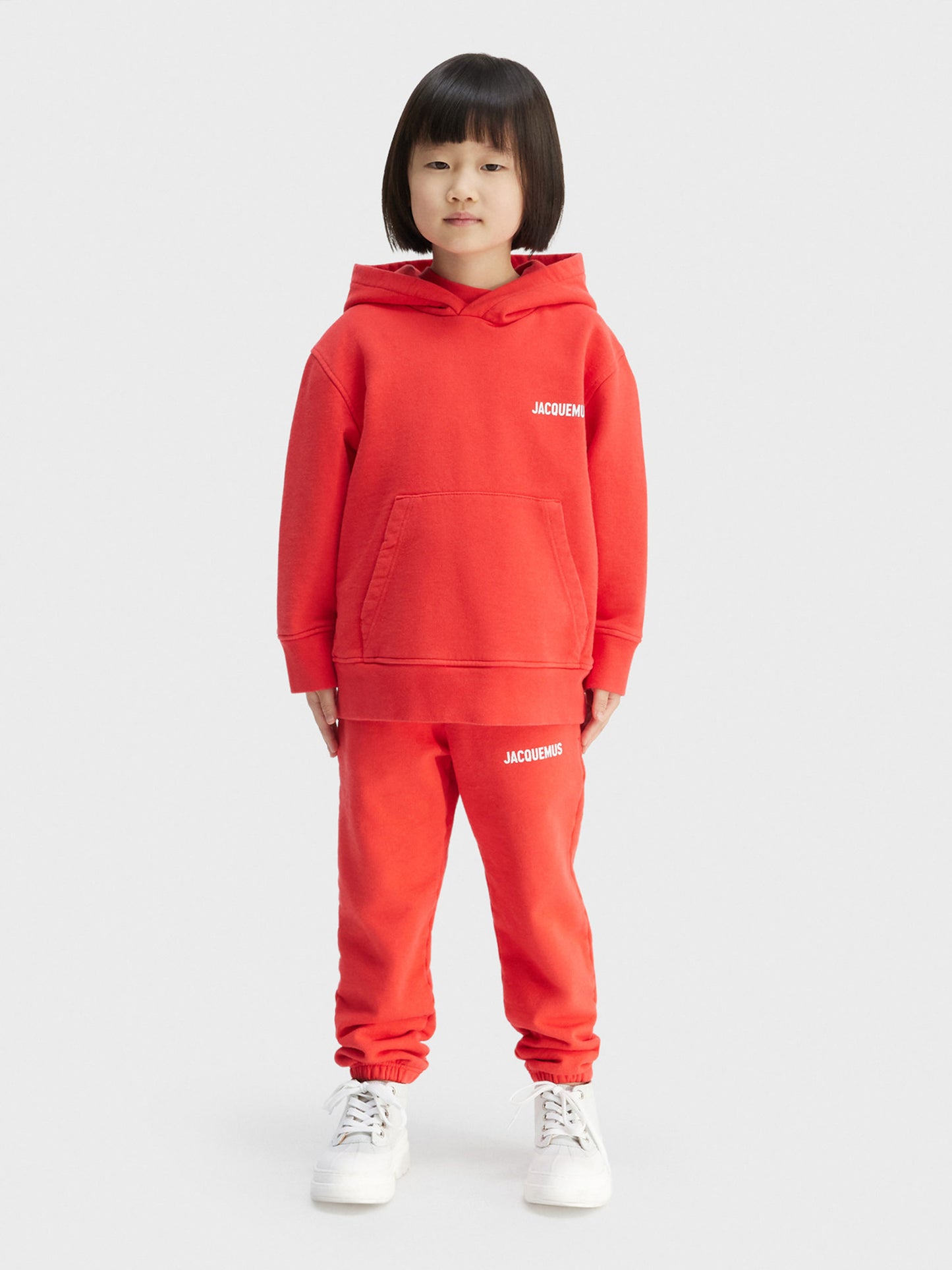 Red 'Le sweatshirt Jacquemus' sweatshirt for kids