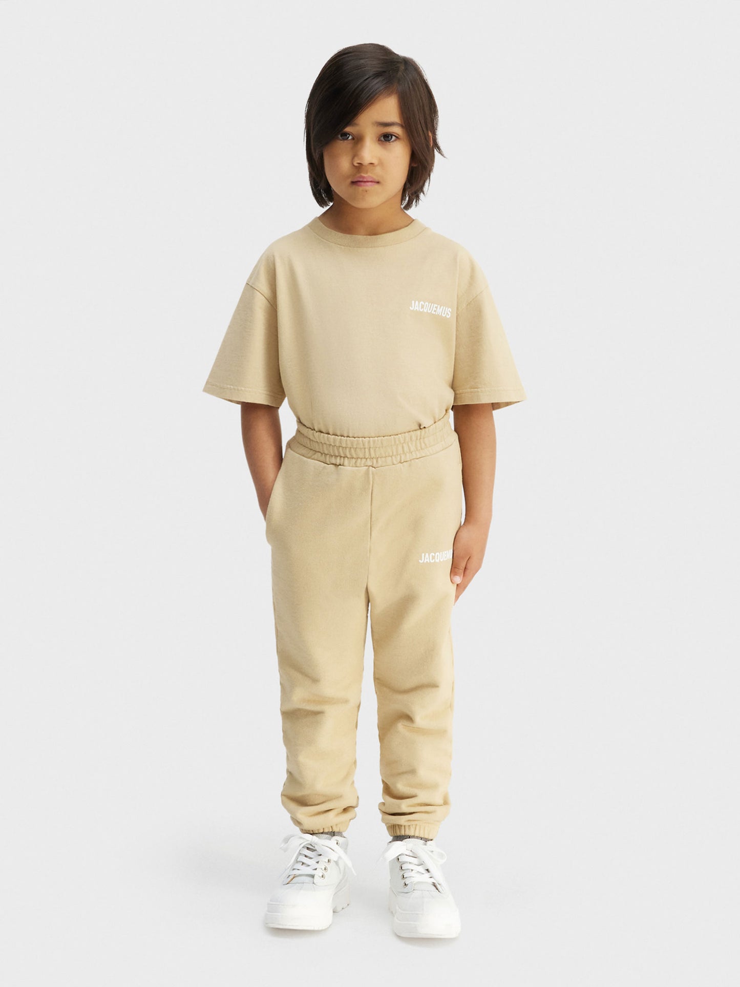 Beige 'Le t-shirt Jacquemus' t-shirt for kids