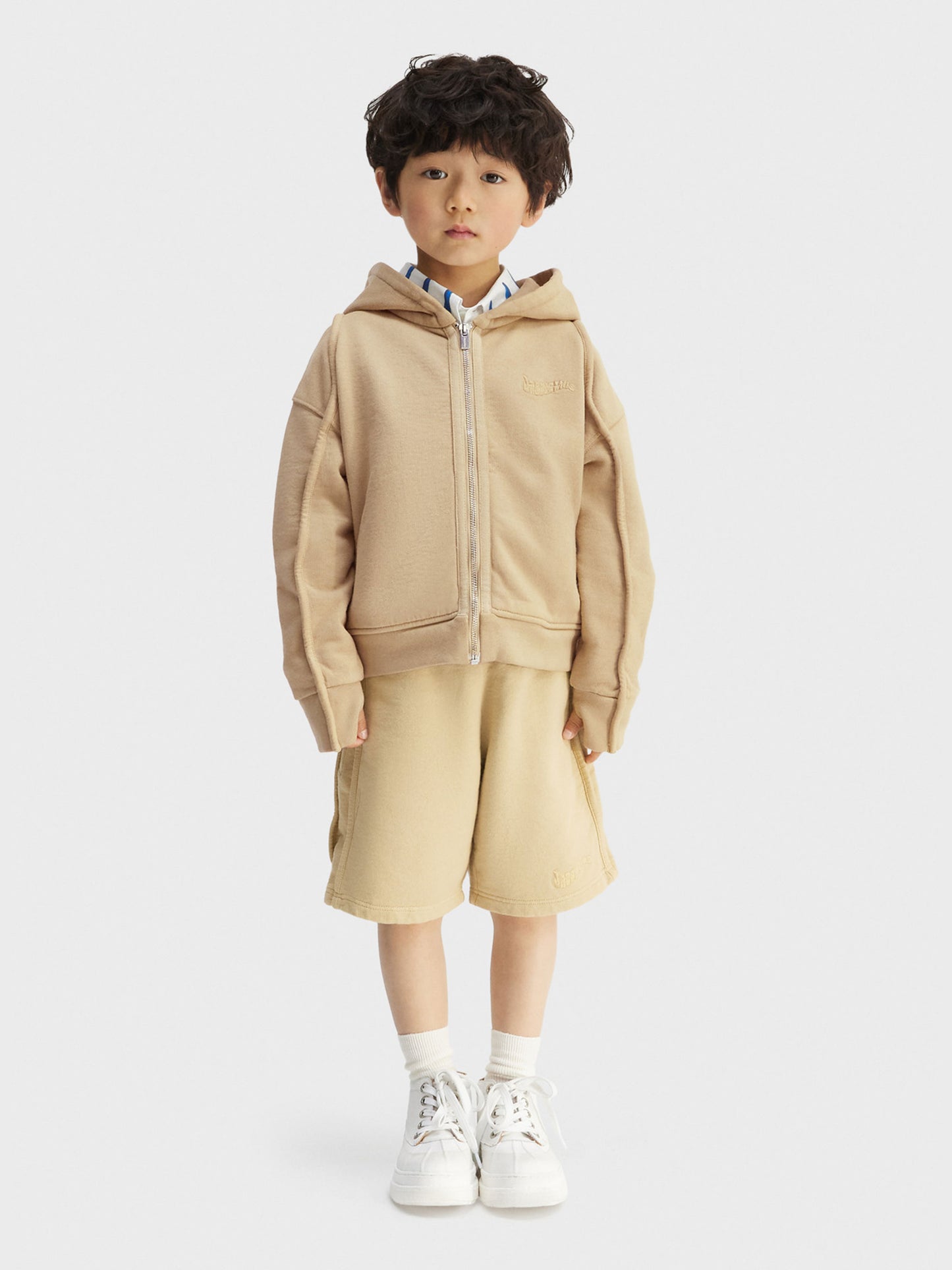 Beige 'Le Short Camargue' shorts for kids